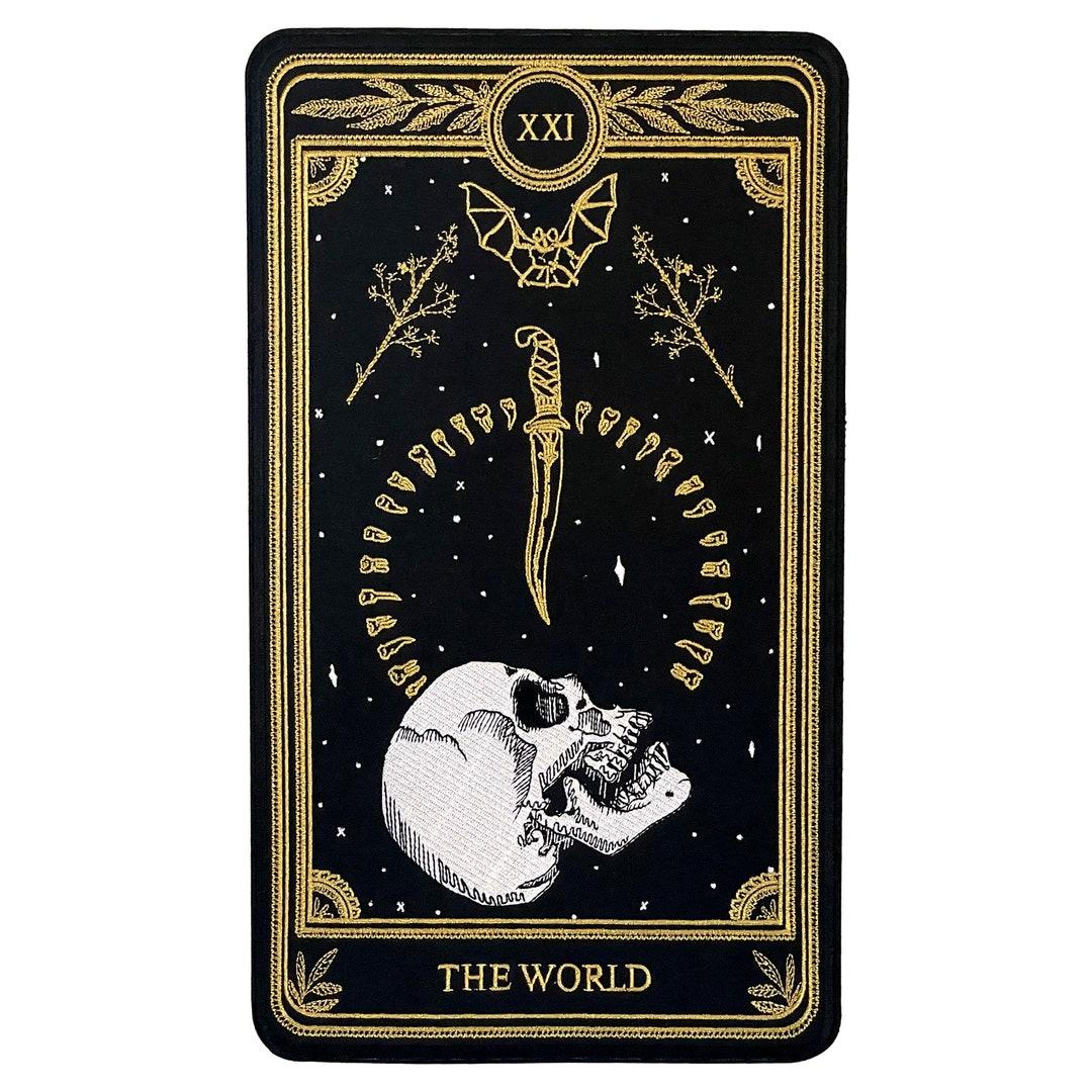 1080x1080 Large Embroidered Back Patch the World