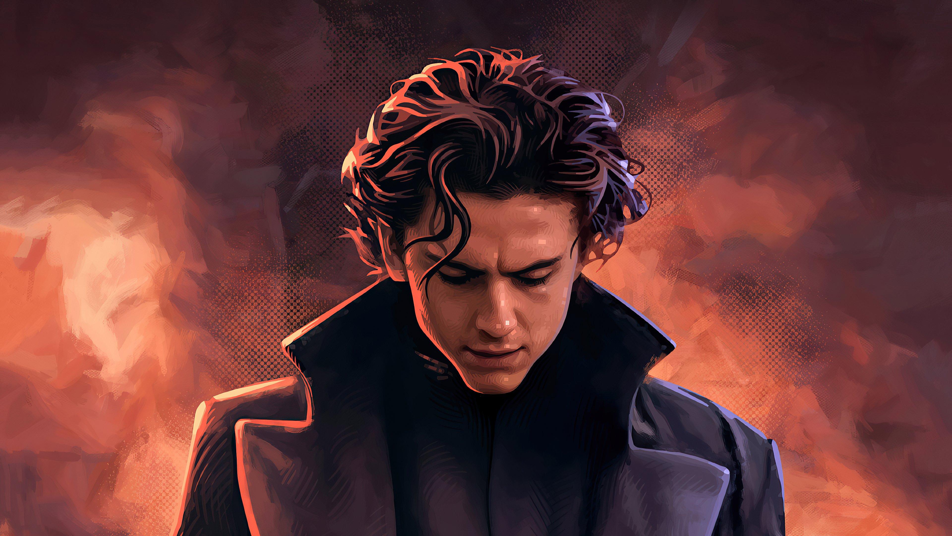 3840x2160 Timothee Chalamet as Paul Atreides in Dune Fanart Wallpaper 4k Ultra HD