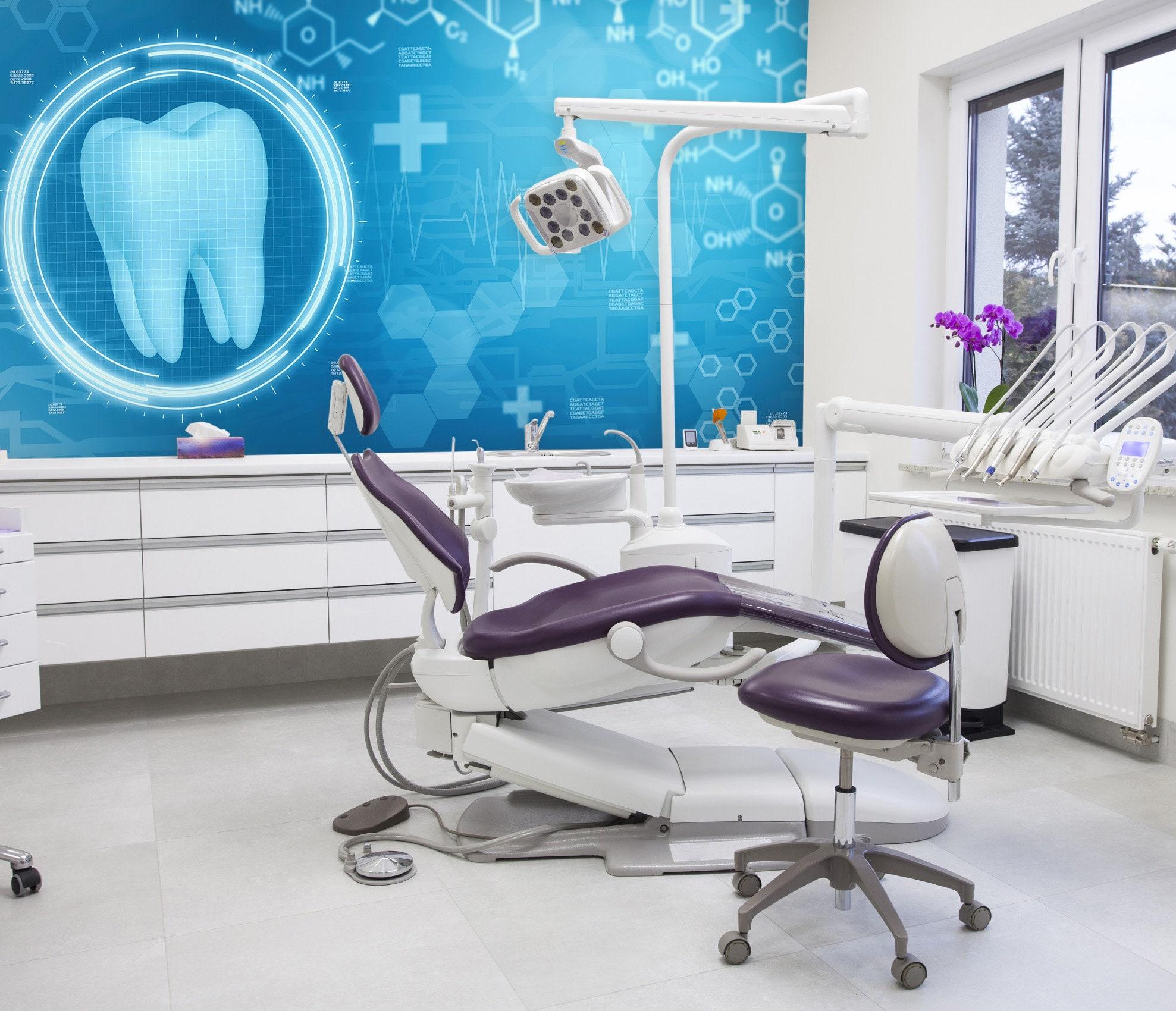 1977x1700 3D Dental Health FFA3715 Clinic Removable Wallpaper Self