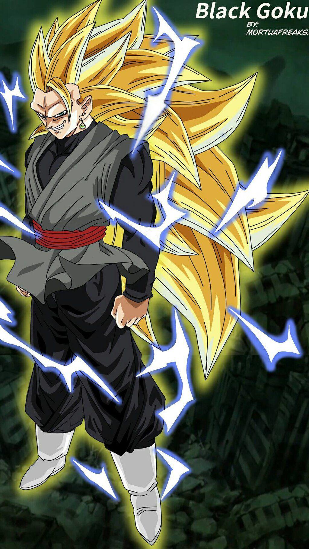 1024x1820 Goku Black SSJ3 Wallpaper