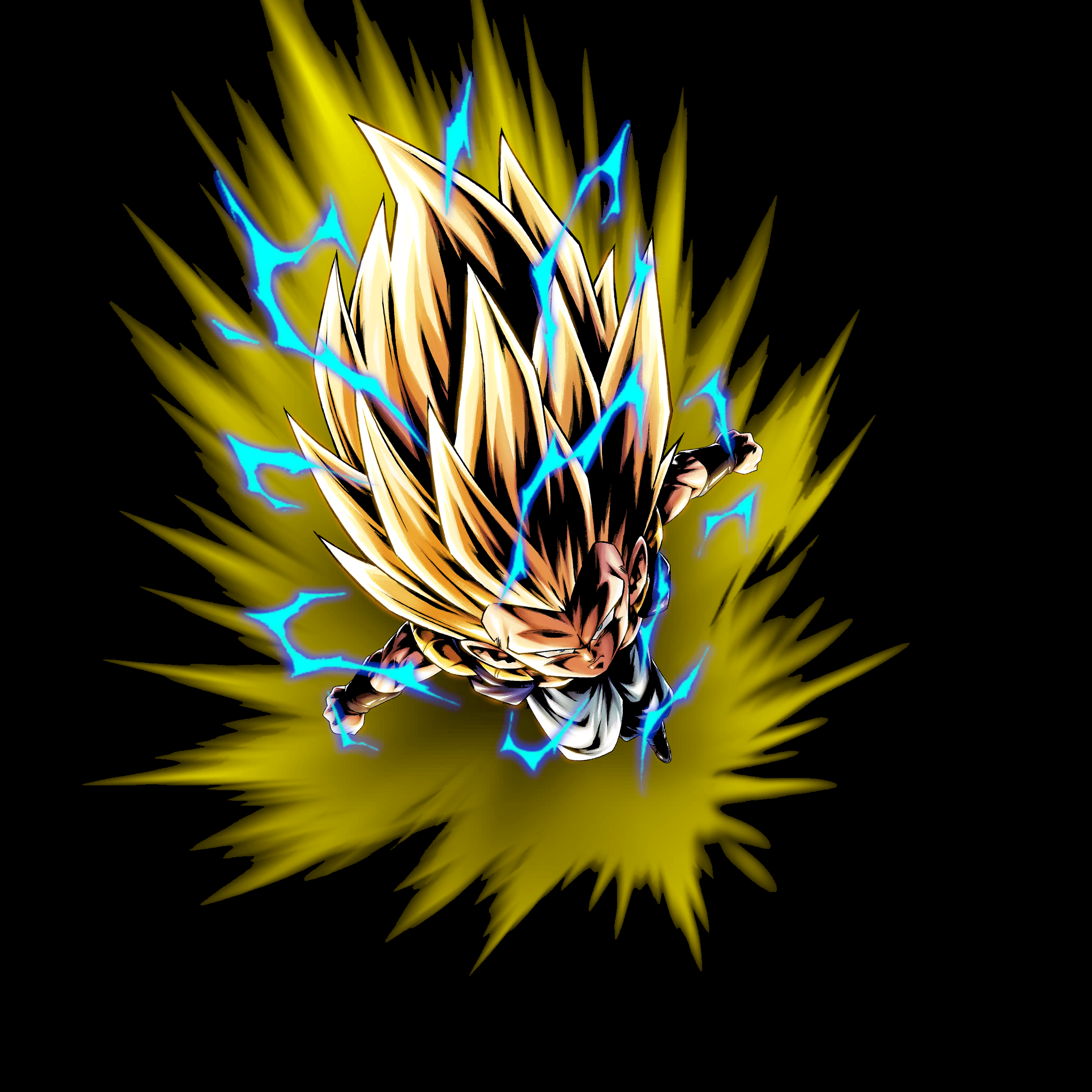 2048x2048 Super Saiyan 3 Gotenks 65.45% True Black Amoled Wallpaper