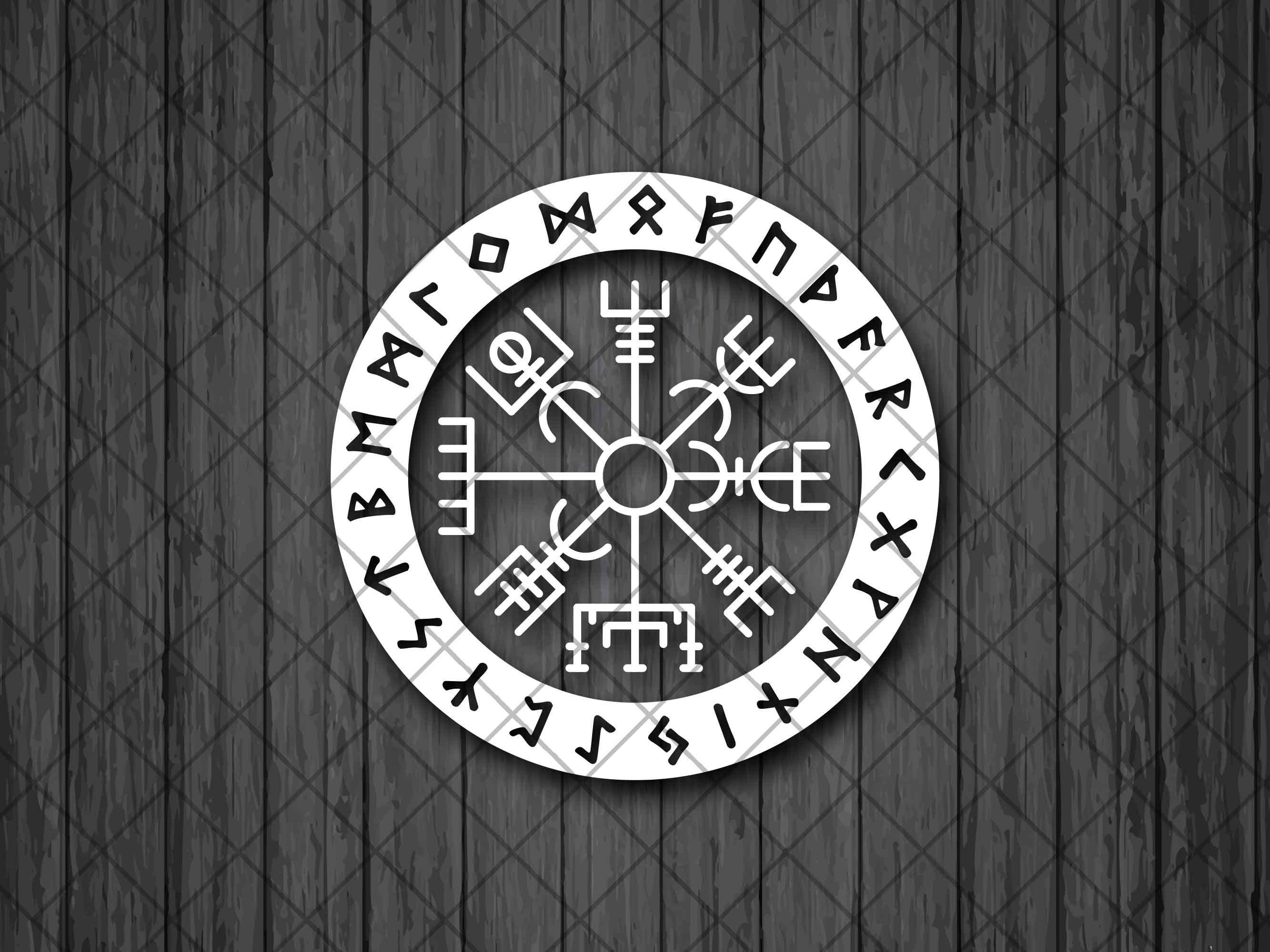 Vegvisir в 2023 г  Символы викингов Руны викингов Скандинавская мифология