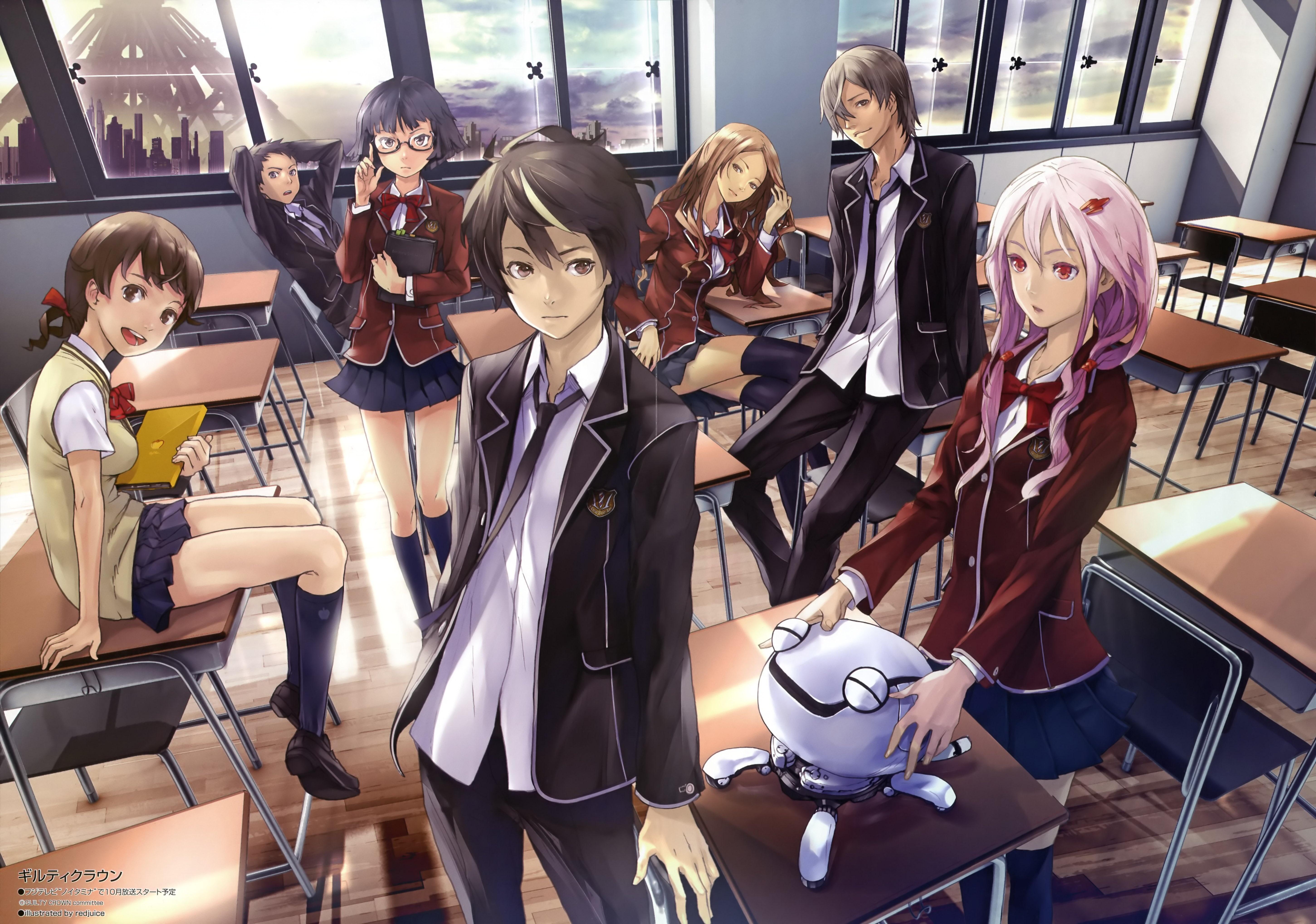 5803x4072 Wallpaper / crown, kuhouin, arisa, samukawa, inori, tamadate, menjou, guilty, uniforms, shu, 5K, kanon, anime, funell, yahiro, kusama, school, souta, yuzuriha, hare free download