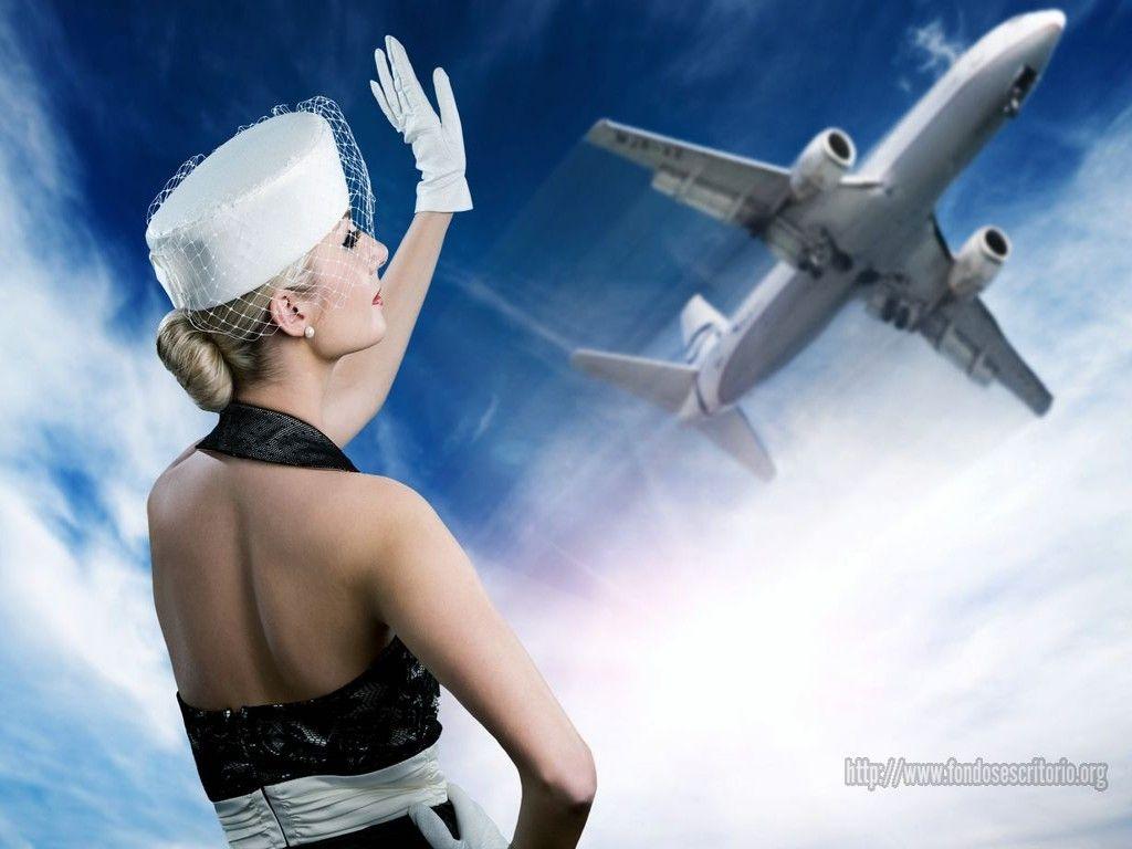 1024x768 Air Hostess Wallpaper