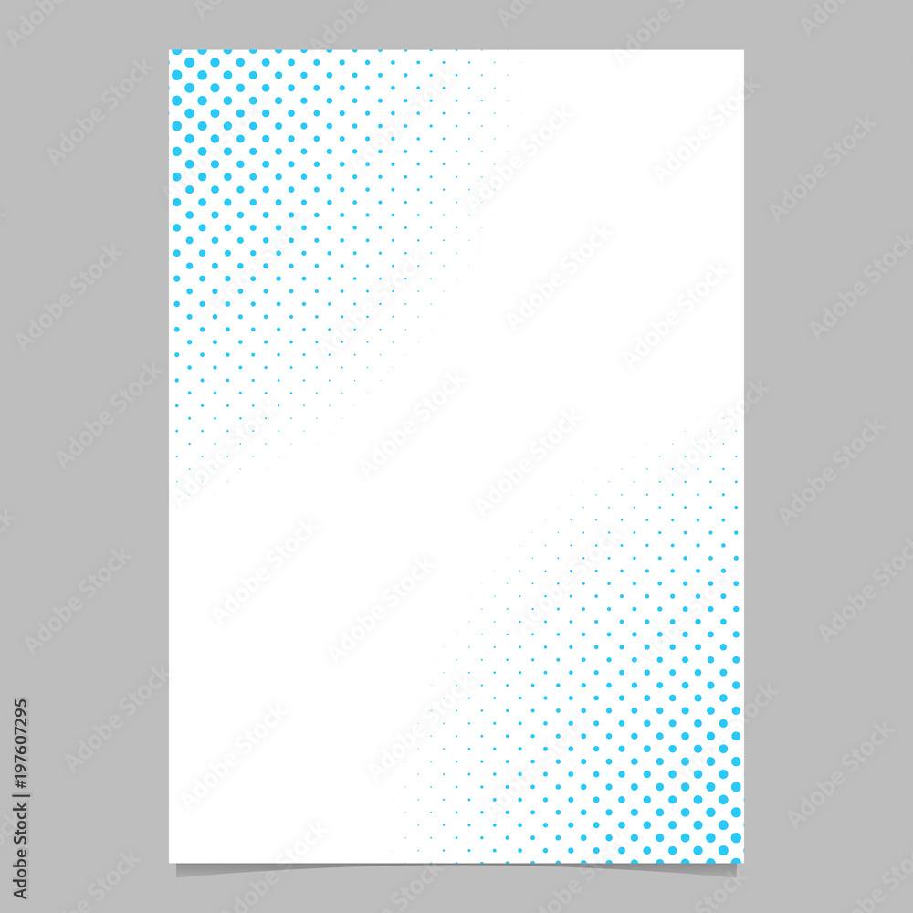 1000x1000 Halftone dot pattern flyer template brochure background graphic design with light blue circles Stock Vector