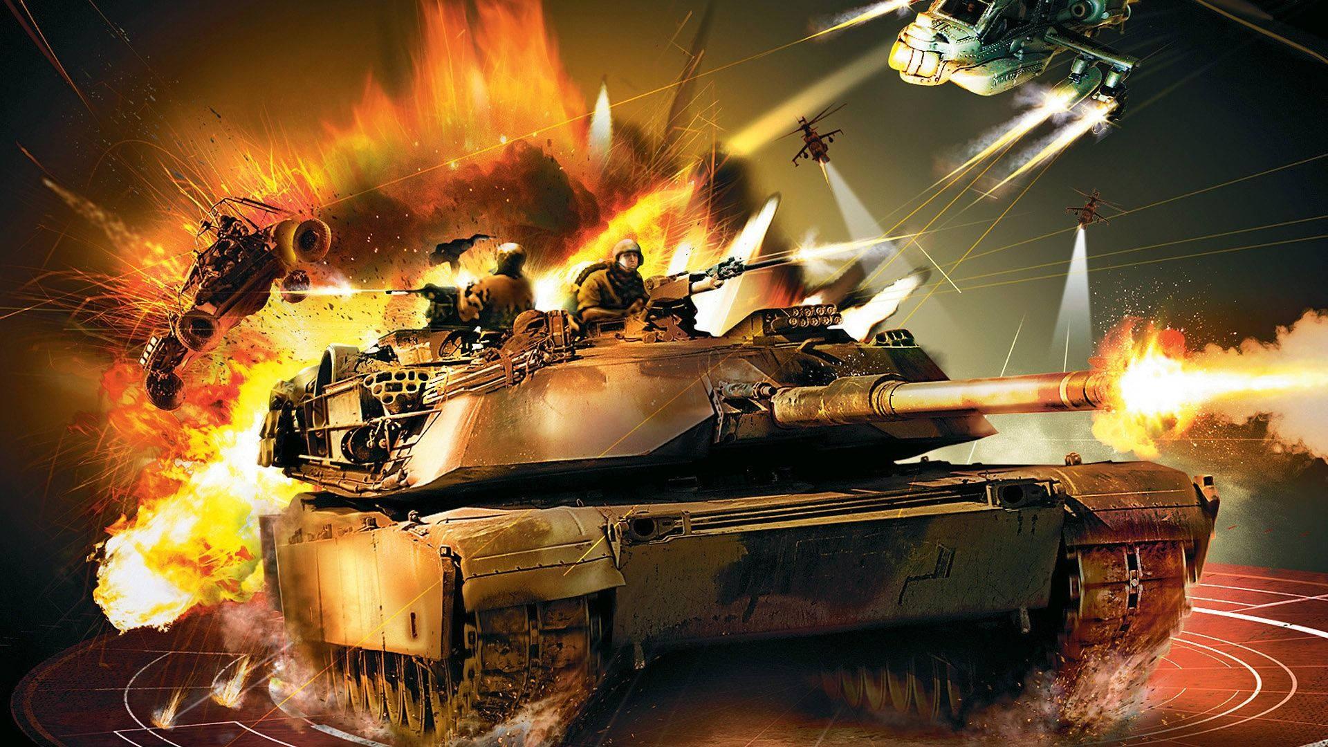 1920x1080 Download Tank In Battle Field Wallpaper
