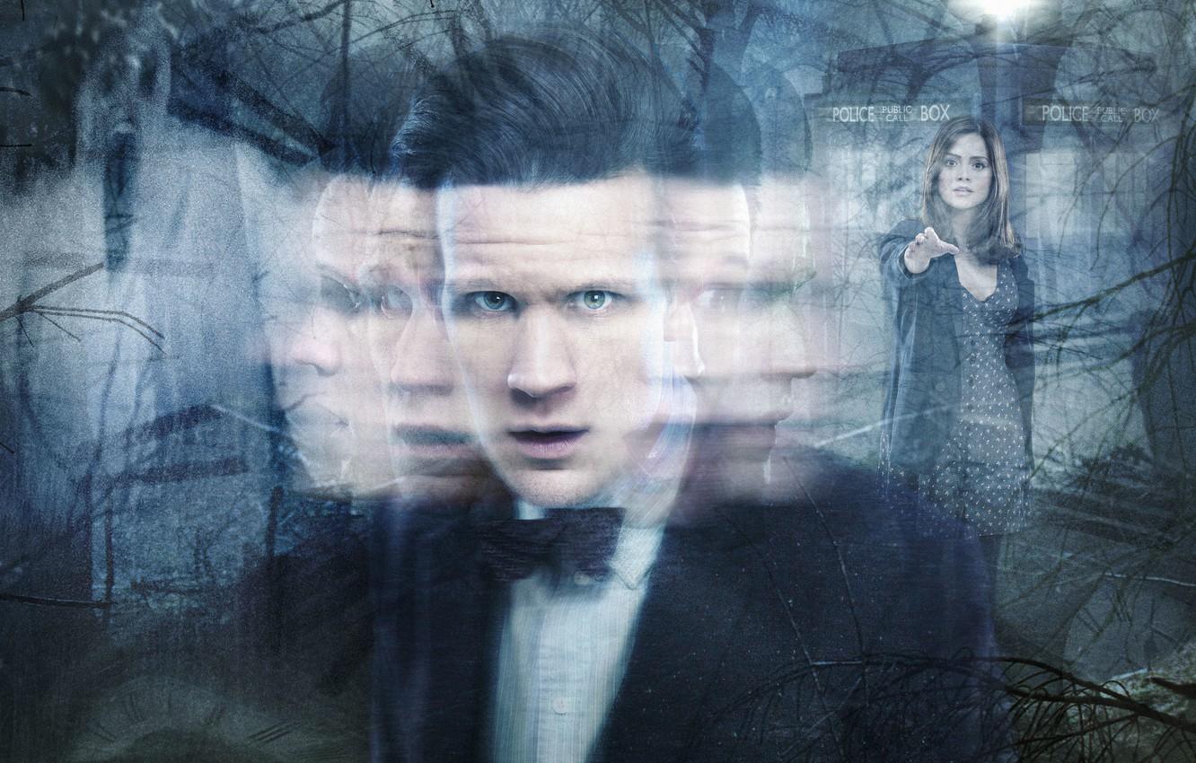 1332x850 Wallpaper forest, look, girl, branches, face, mystic, dress, actress, Ghost, actor, male, shirt, jacket, ghost, Doctor Who, Doctor Who image for desktop, section фильмы