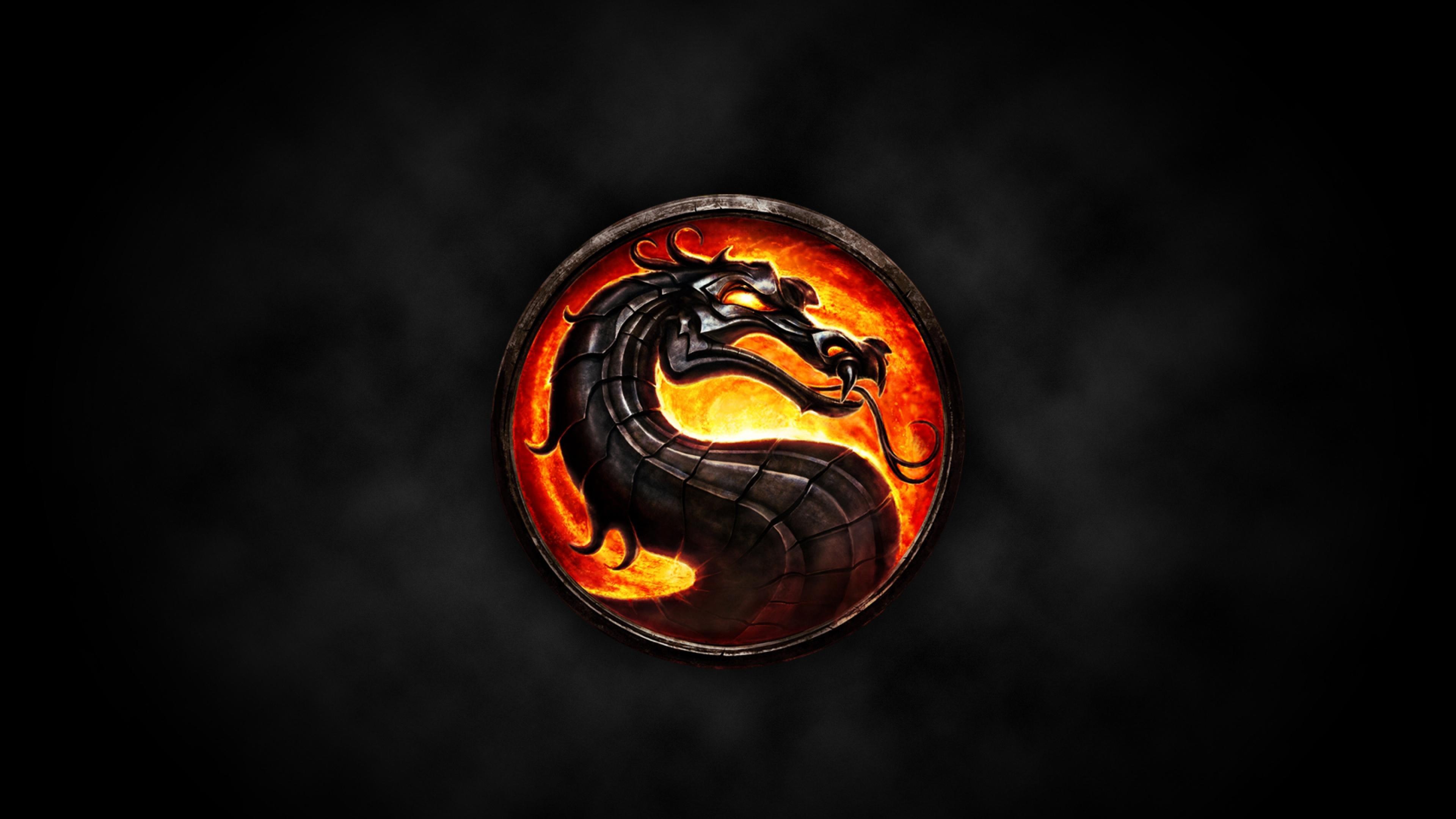 3840x2160 Wallpaper Mortal Kombat x, Mortal Kombat Mortal Kombat, Scorpion, Logo, Background Free Image