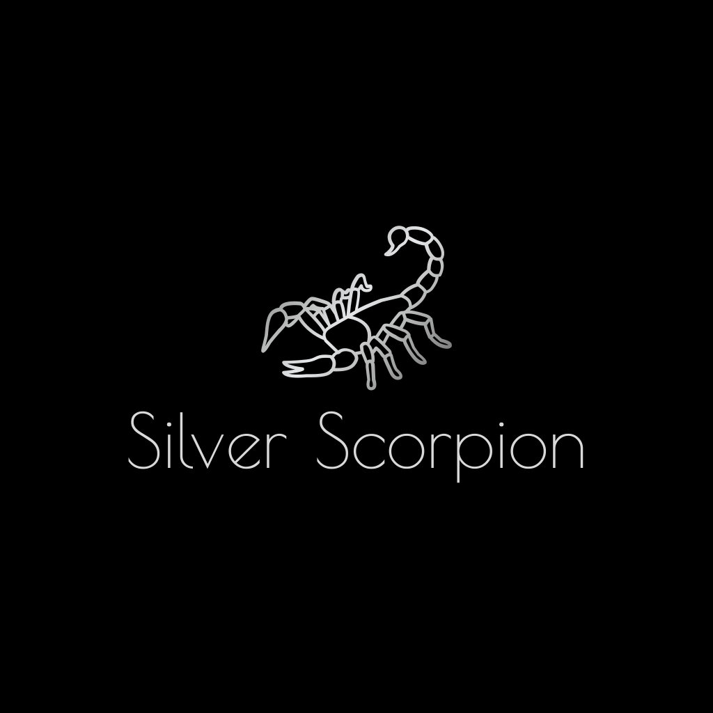 1024x1024 Silver Scorpion Logo Logo Maker