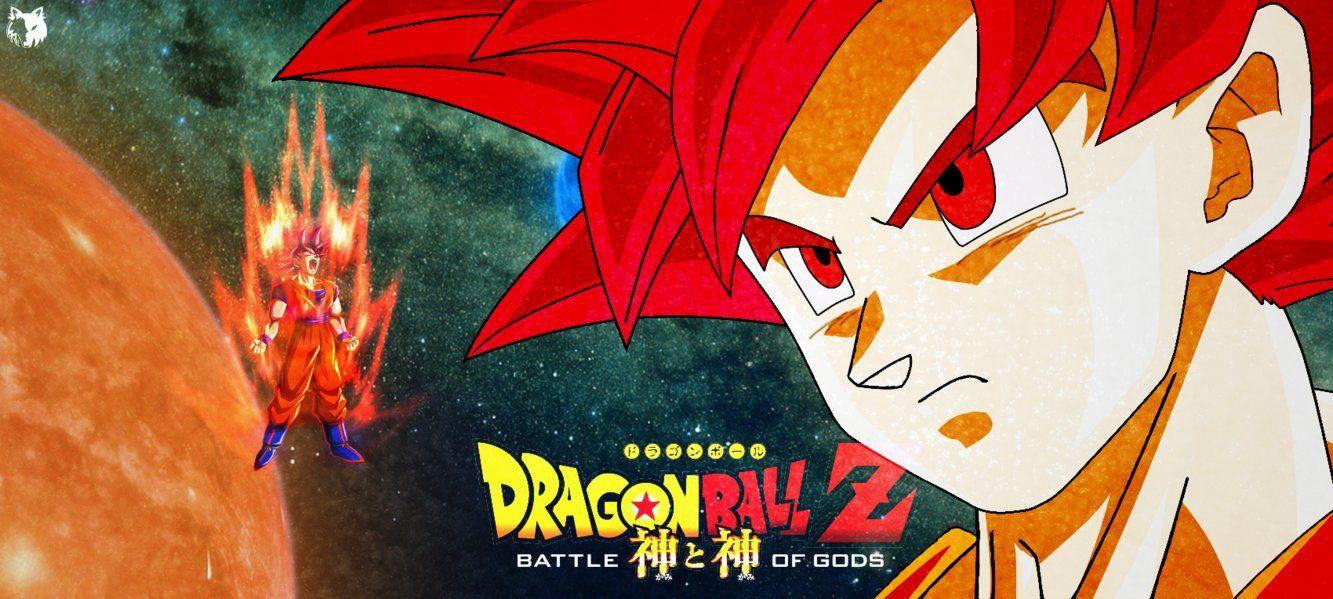1333x599 Super Saiyan God HD Wallpaper