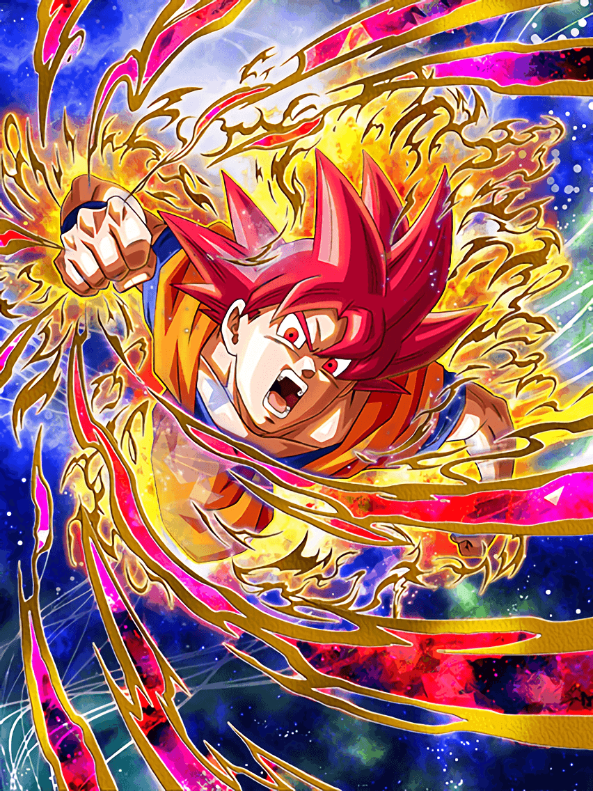 852x1136 State of God Super Saiyan God Goku. Dragon Ball Z Dokkan Battle