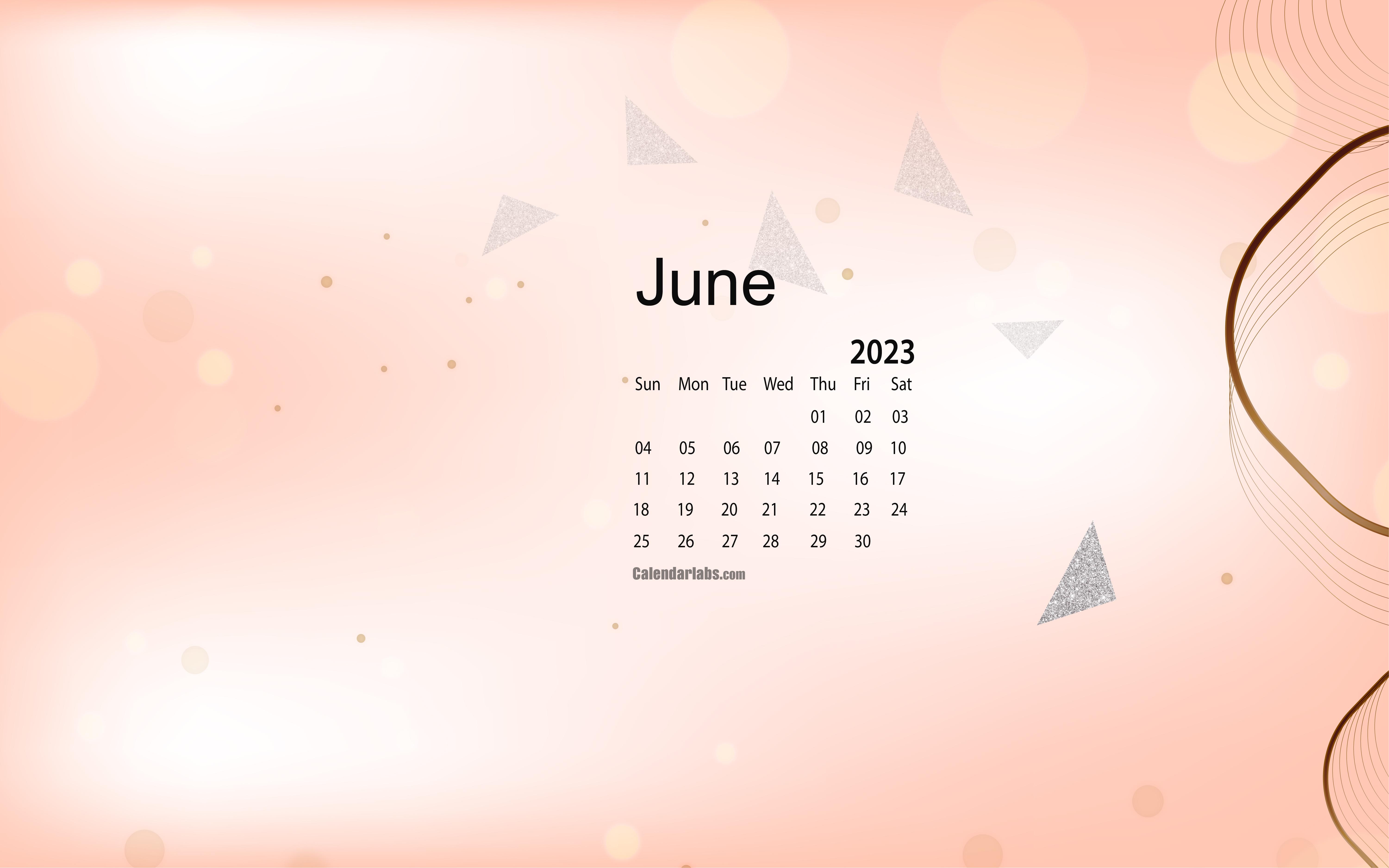 6001x3751 June 2023 Desktop Wallpaper Calendar