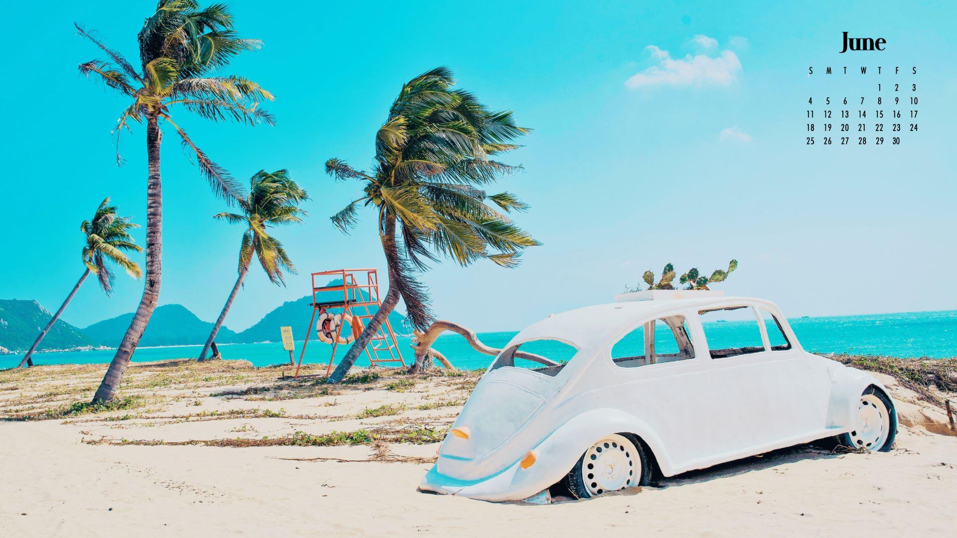 1920x1080 Free June 2023 Calendar Wallpaper