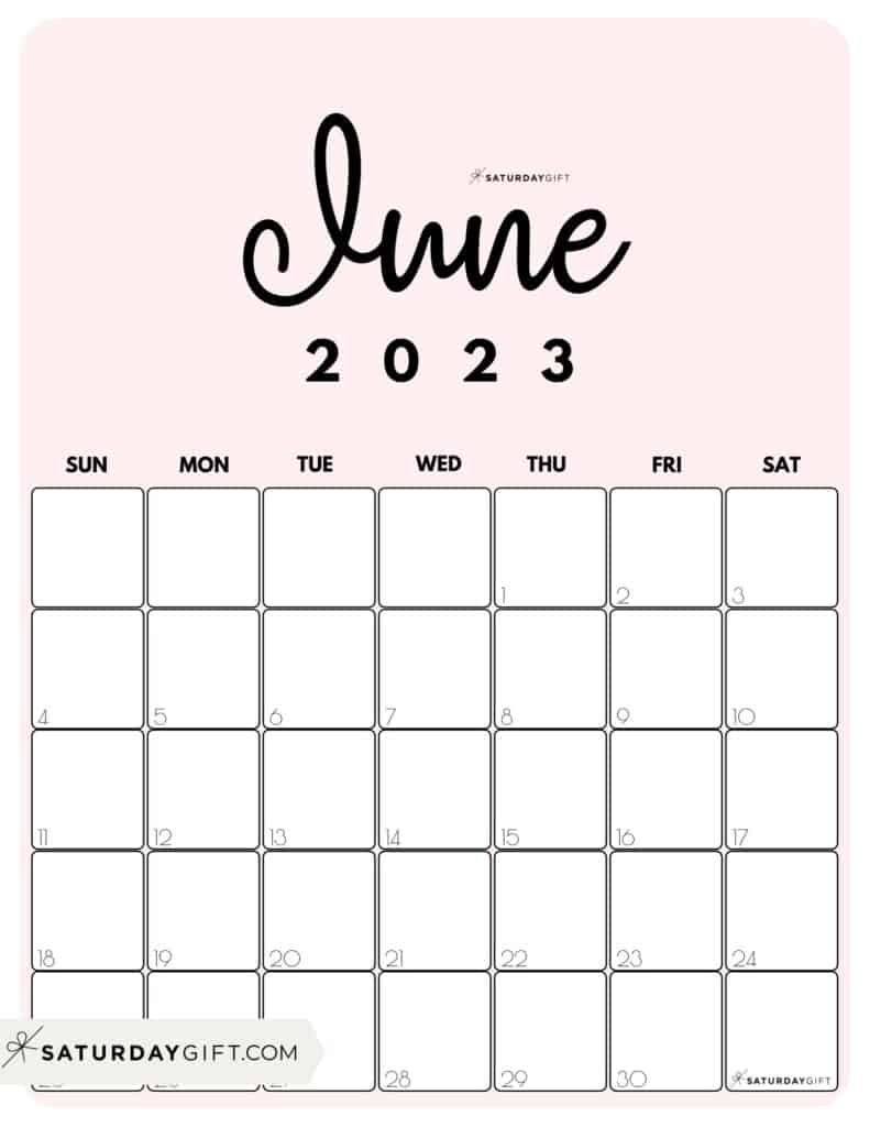 791x1024 June 2023 Calendar Cute & FREE Printables