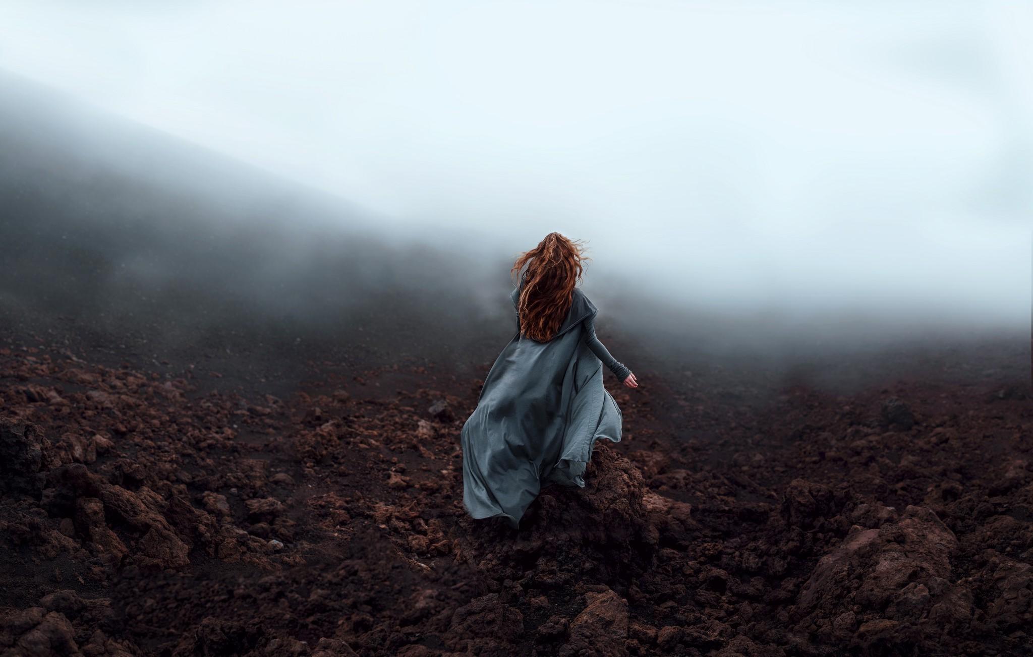 2048x1303 women, Looking Away, Mist Wallpaper HD / Desktop and Mobile Background