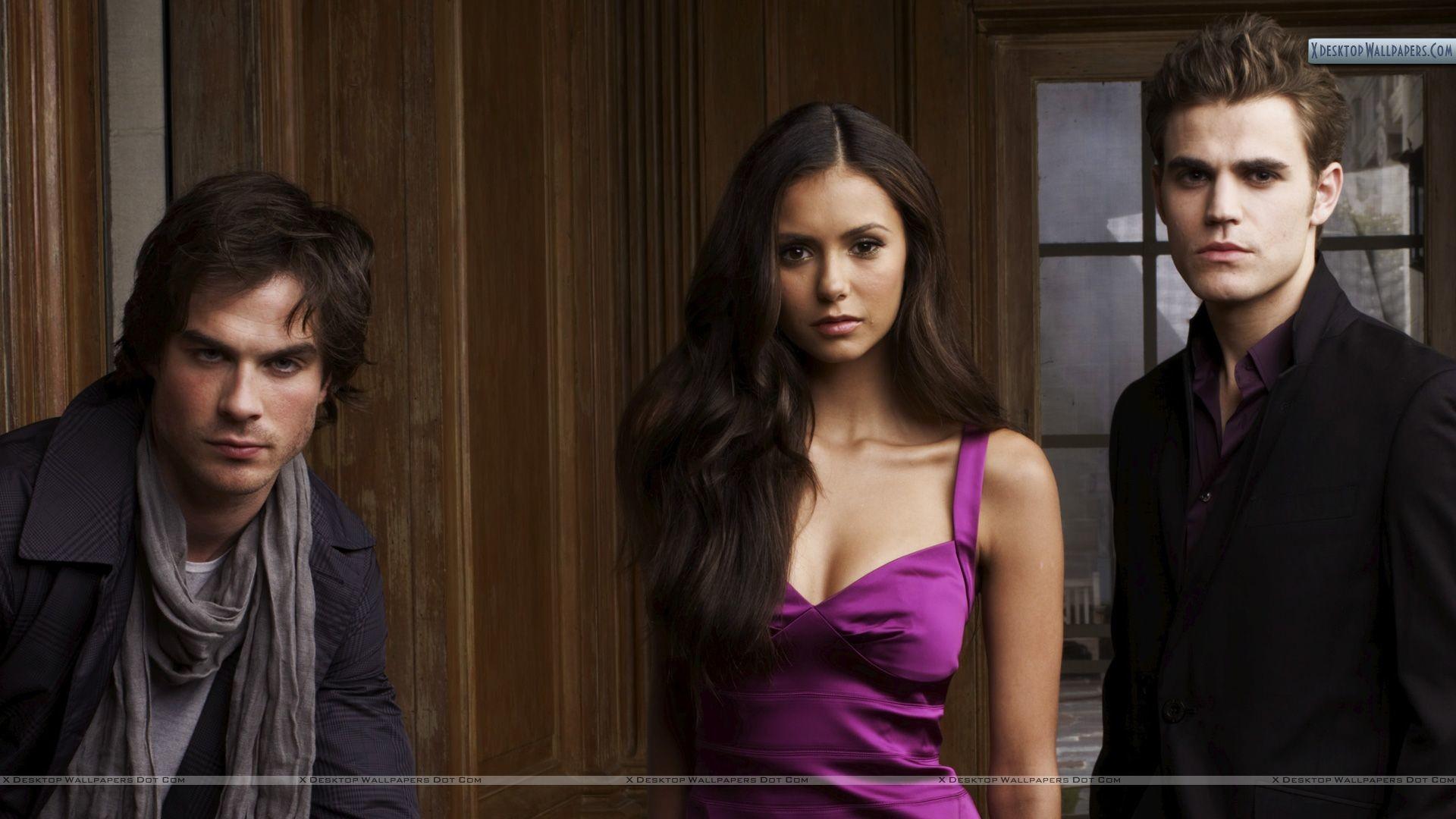 1920x1080 Vampire Diaries Wallpaper Damon And Elena