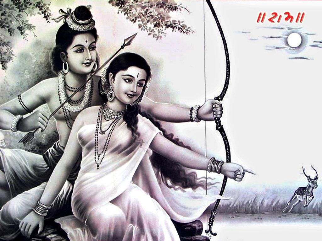 1024x768 Ram Sita Swarn Mrig. Consort Image and Wallpaper Ram Wallpaper
