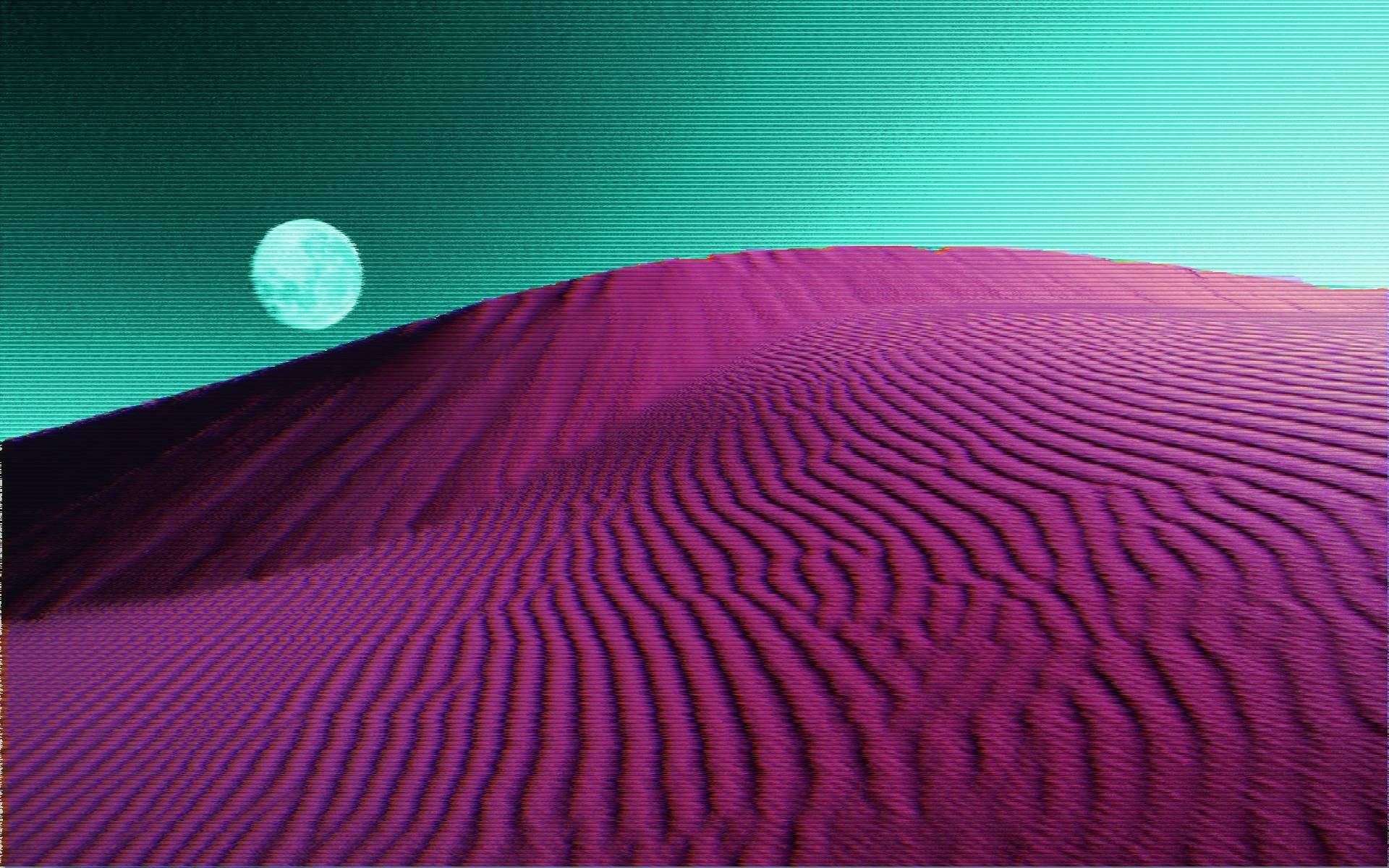 1920x1200 Vaporwave Desert HD Glitch Art Wallpaper, HD Artist 4K Wallpaper, Image and Background