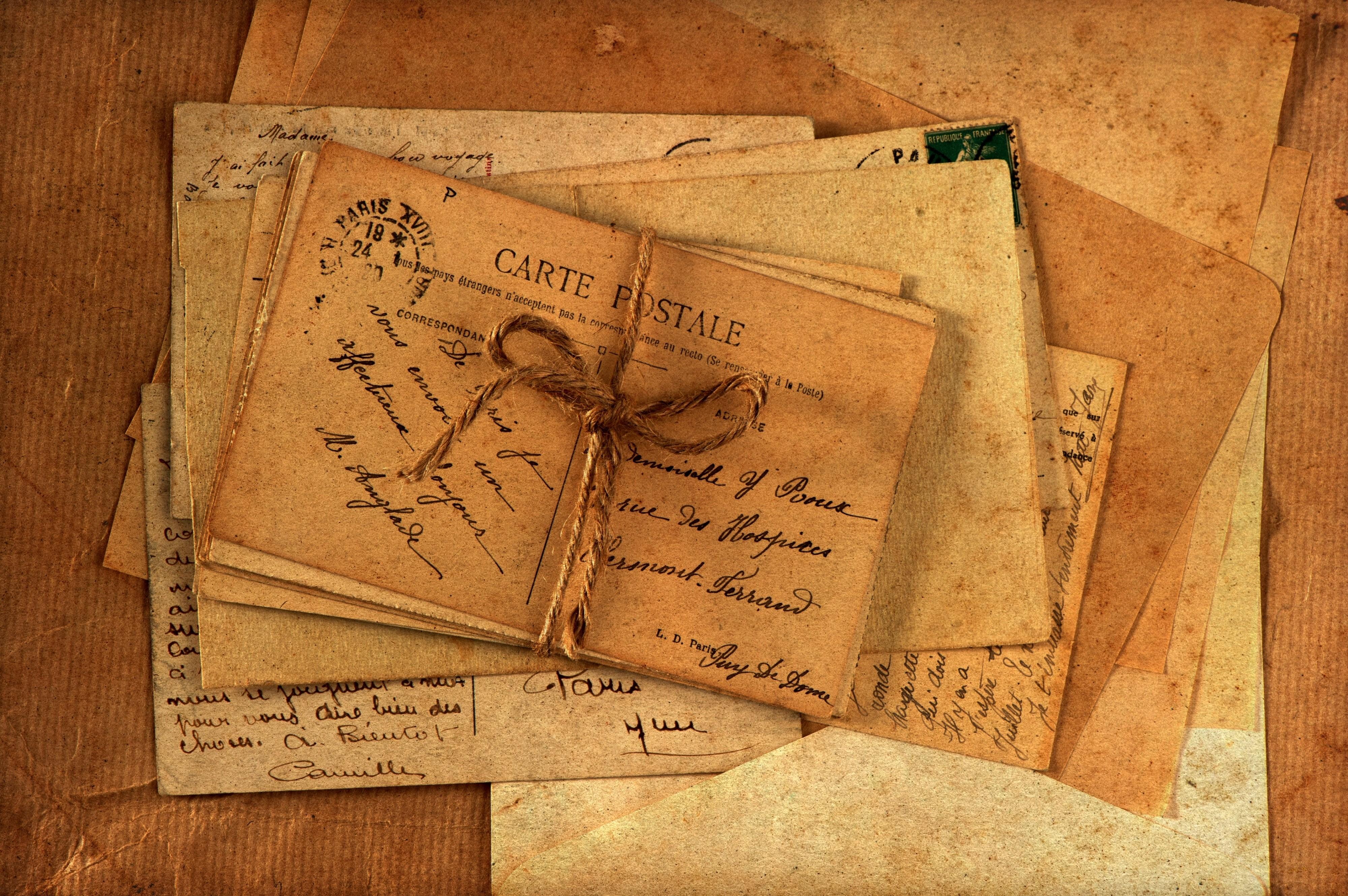 4000x2660 Wallpaper / grunge, postage Stamp, mail, the Past, still life, indoors, letters, architecture, blank, textured, page, nostalgia, ancient, old, antique, directly above free download