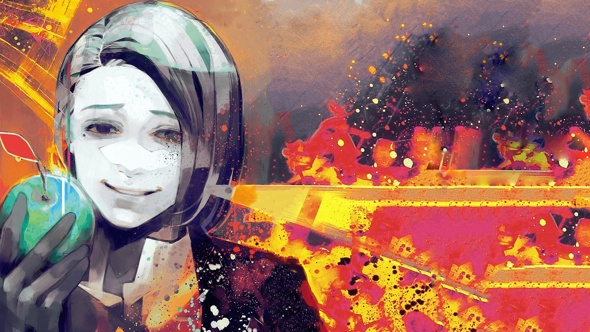 1920x1080 Wallpaper from volume covers. 東京喰種
