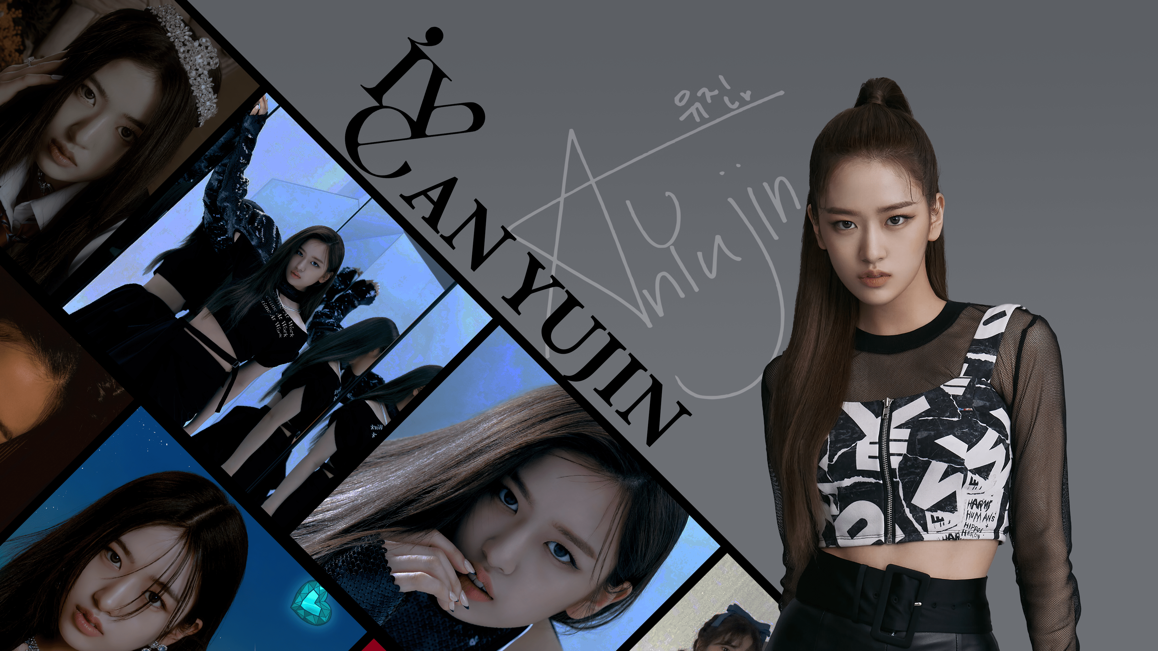3840x2160 IVE AN YUJIN Wallpaper Art By Seol Yang Limx2160