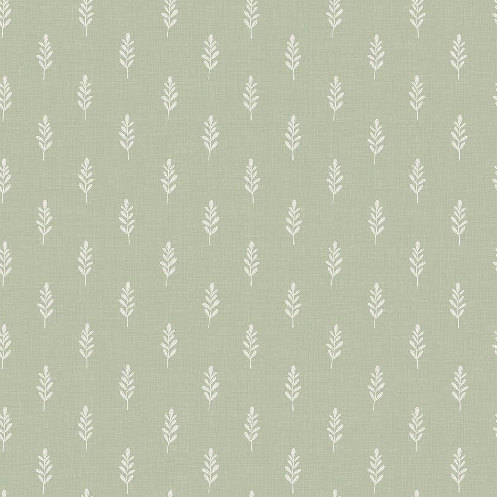 1000x1000 Rowan Wallpaper in Pistachio Green