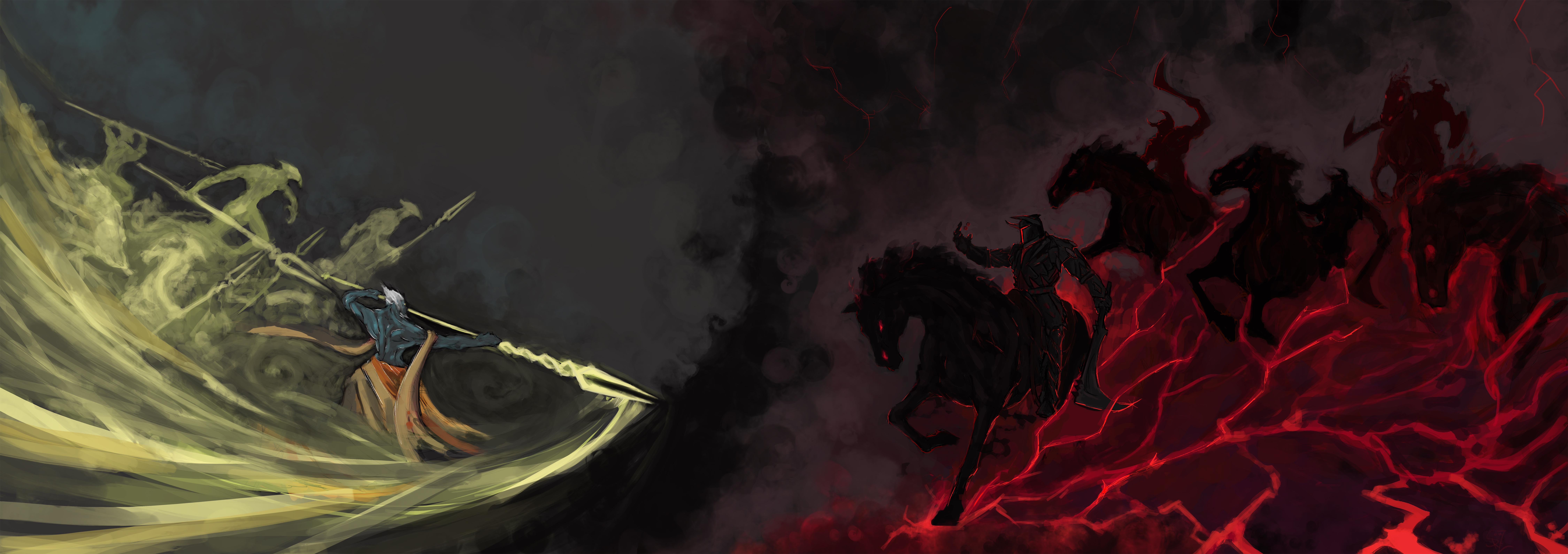 9000x3182 Dota 2 4k Ultra HD Wallpaper