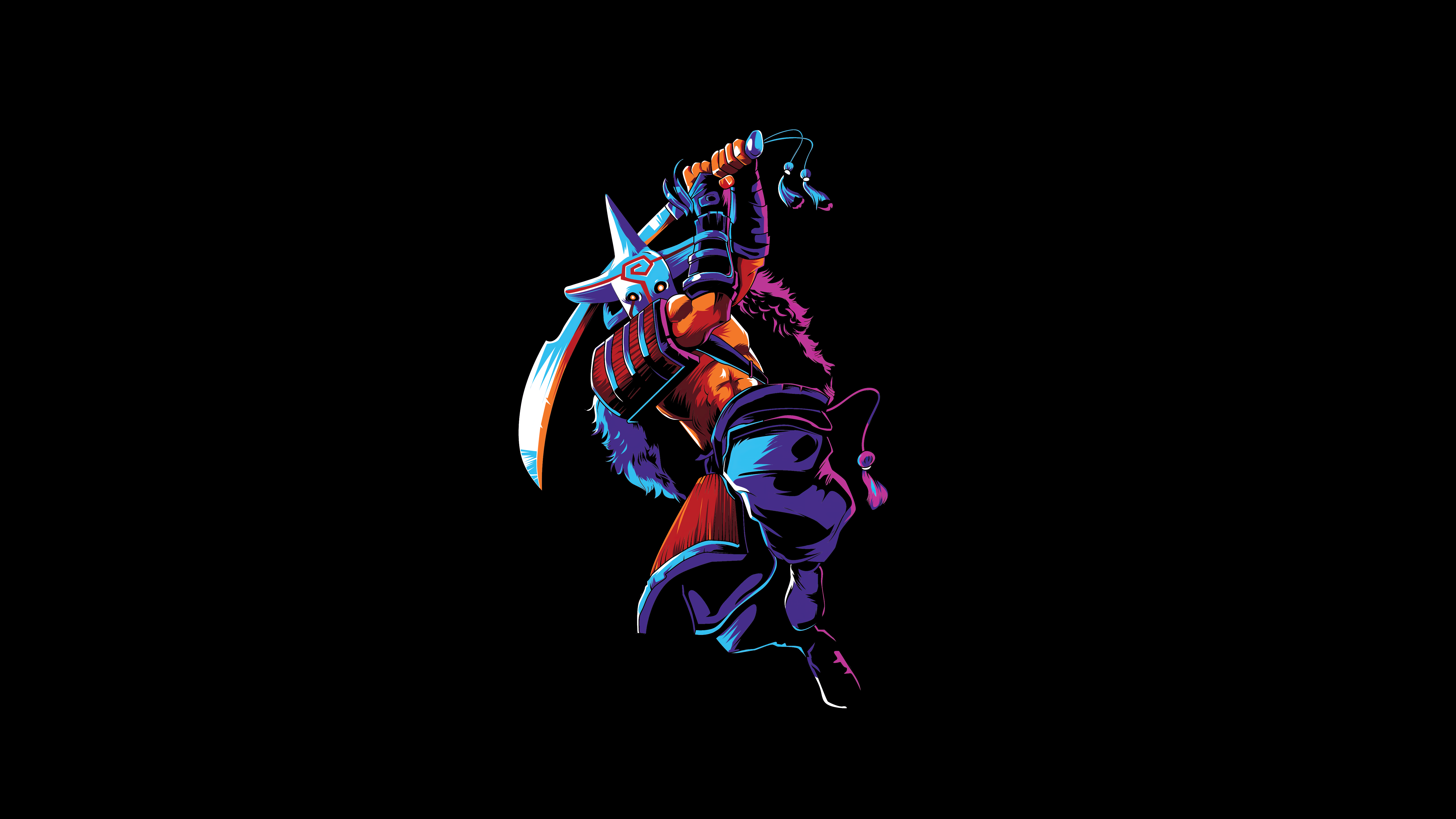 7680x4320 Juggernaut Wallpaper 4K, Dota AMOLED, 5K, 8K, Black Dark