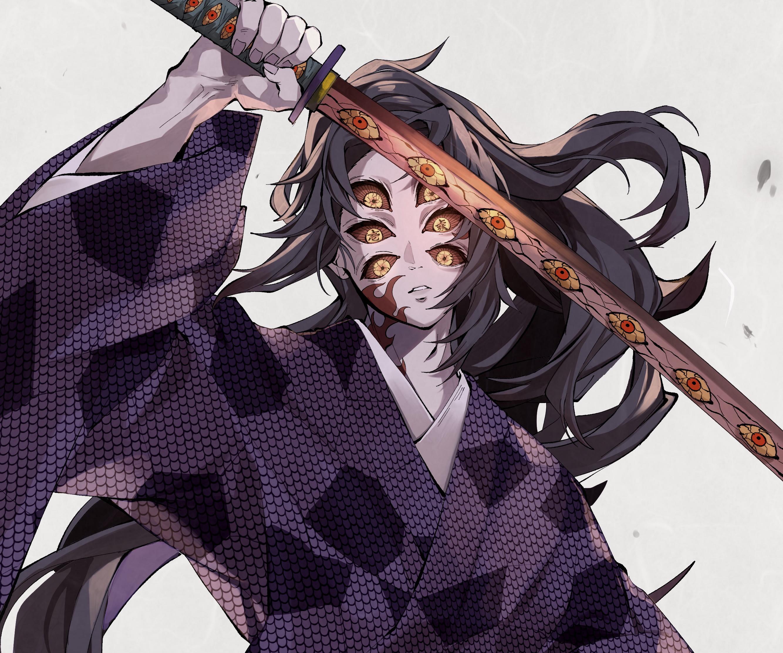 2668x2223 HD desktop wallpaper: Anime, Demon Slayer: Kimetsu No Yaiba, Kokushibo (Demon Slayer) download free picture