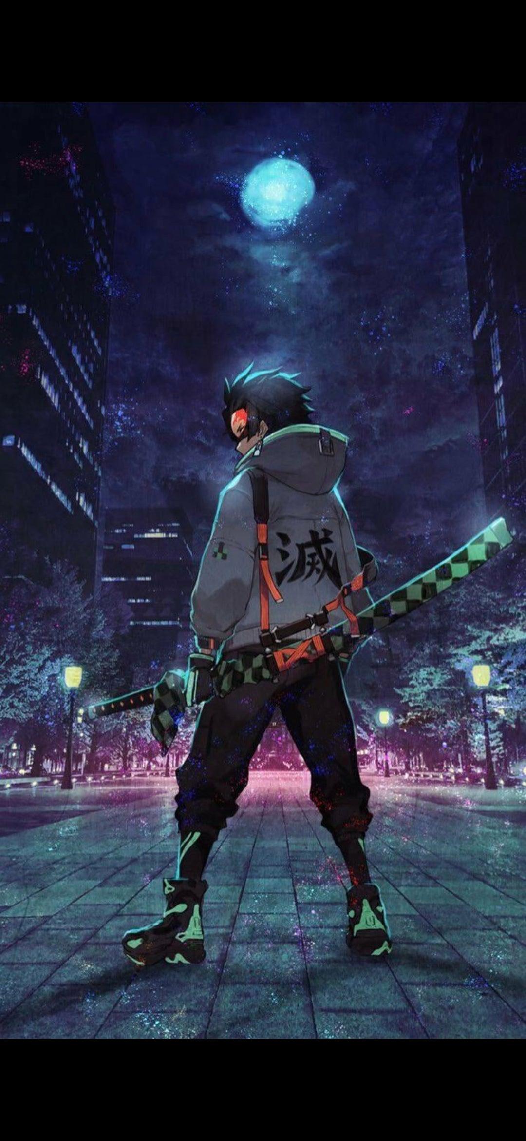 1080x2340 Wallpaper Tanjiro Kamado, Giy Tomioka, Demon Slayer Kimetsu no Yaiba, Fan Art, Zenitsu Agatsuma, Background Free Image