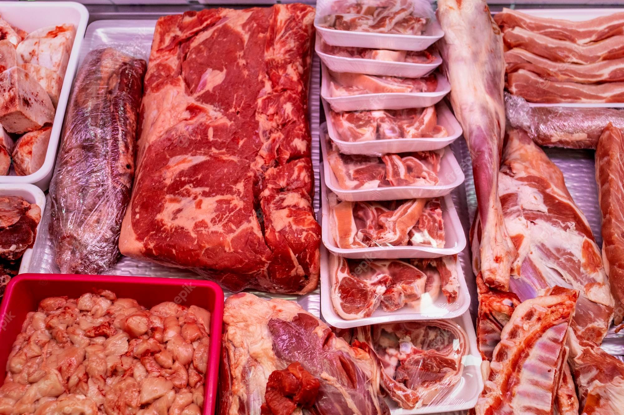 2000x1333 Premium Photo. Meat prepared in a butcher shop market concept