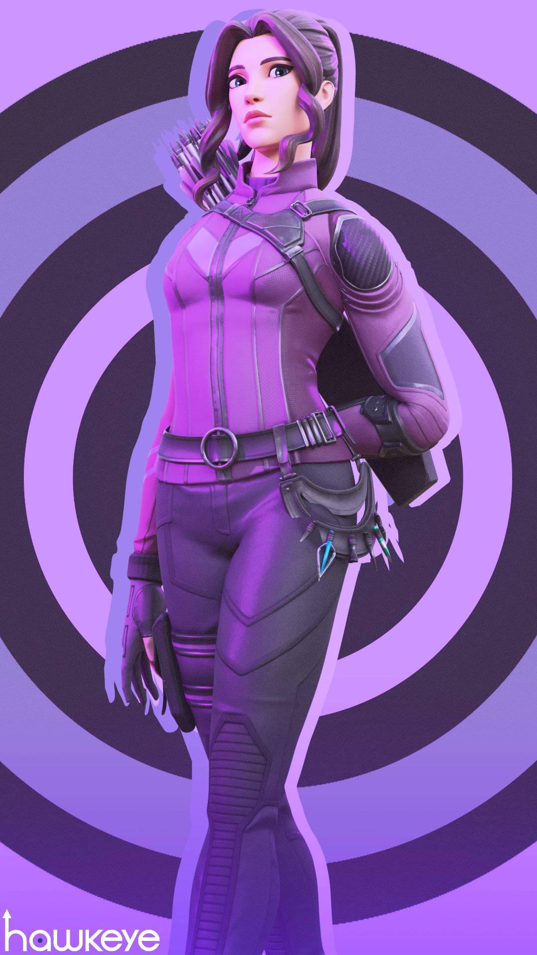 1080x1920 Download Kate Bishop Marvel Hawkeye Fortnite Wallpaper