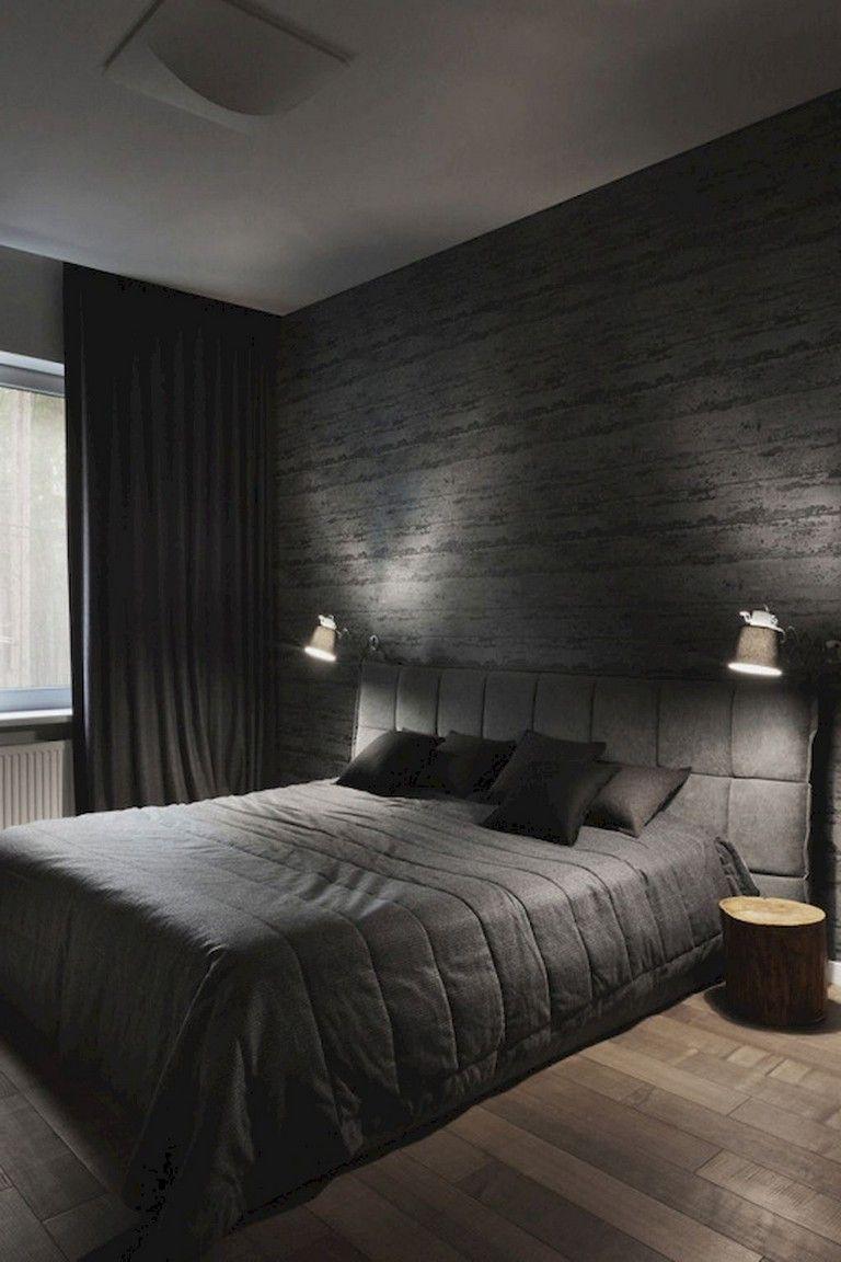 768x1152 Stunning Creative Bedroom Wallpaper Decor Ideas. Black bedroom decor, Luxurious bedrooms, Comfortable bedroom