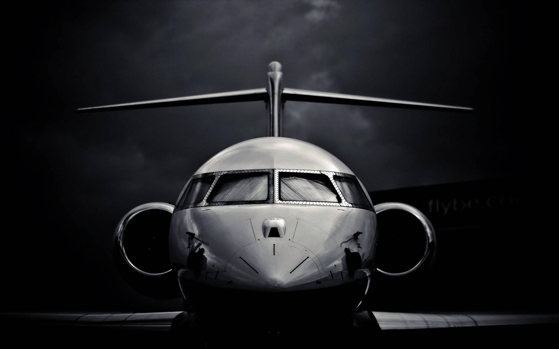 1920x1200 White HD Plane Cockpit Wallpaper