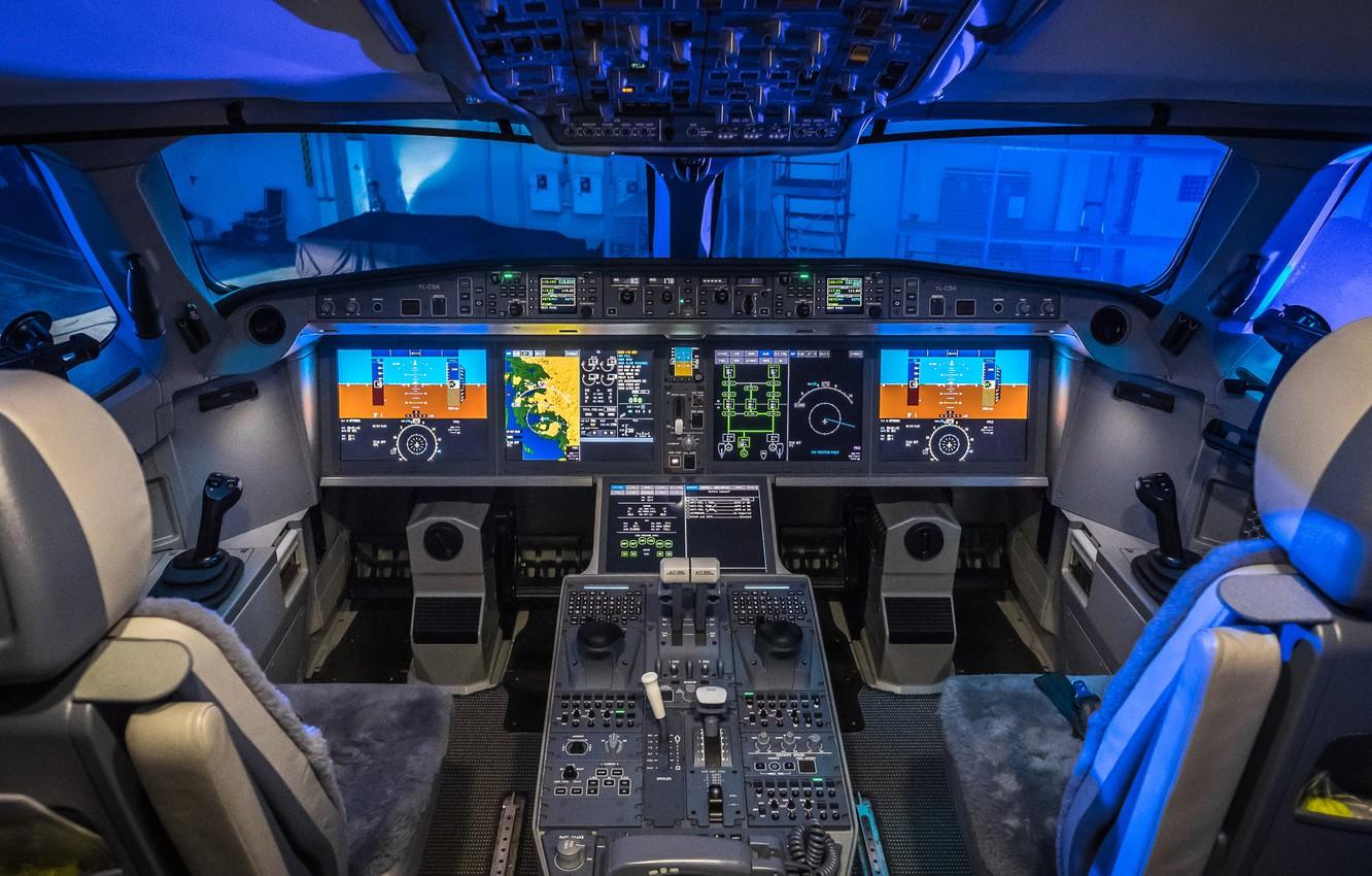 1332x850 Wallpaper bombardier, cockpit, cs300 image for desktop, section авиация
