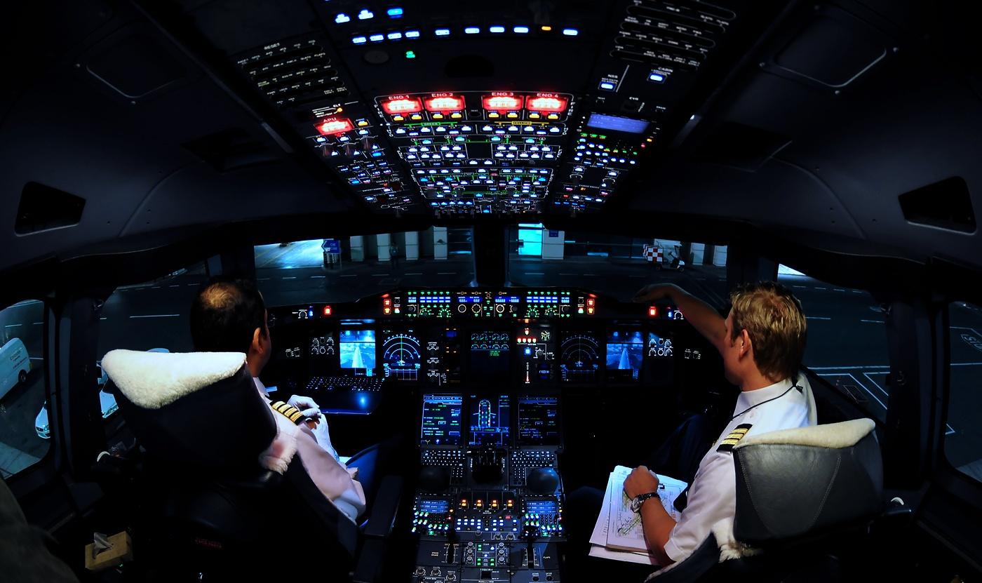 1400x831 Free download Airbus A380 Cockpit Illuminated in The Night Aircraft Wallpaper 2909 [1400x831] for your Desktop, Mobile & Tablet. Explore Aircraft Cockpit Wallpaper. Cockpit Wallpaper, Airplane Cockpit Wallpaper, Cockpit Wallpaper