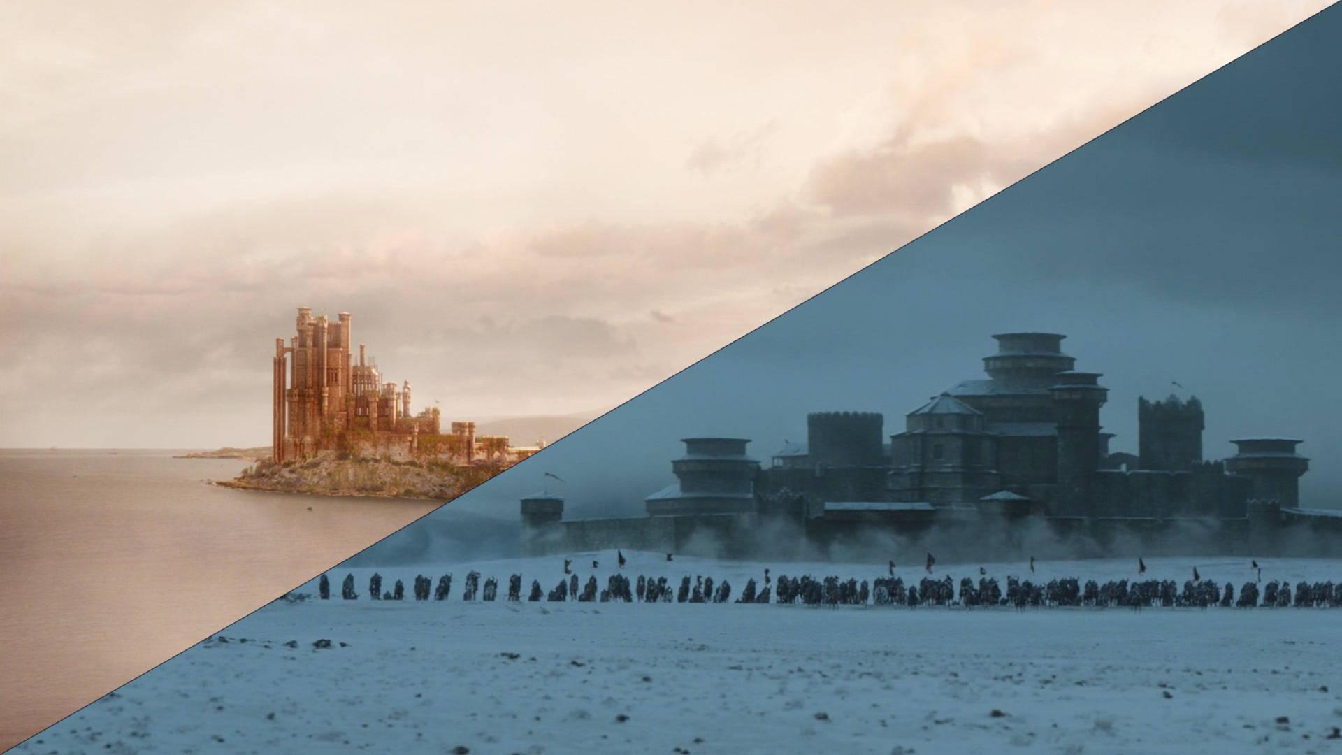 1920x1080 Download House Stark Vs Lannister Castles Wallpaper