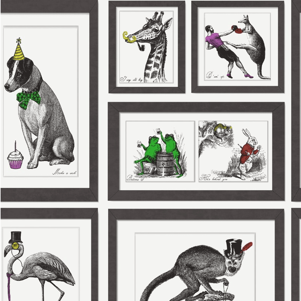 1000x1000 Holden Décor Mad Dogs Picture Framed Animals Retro Vintage British Vinyl Wallpaper 97921. I Want Wallpaper