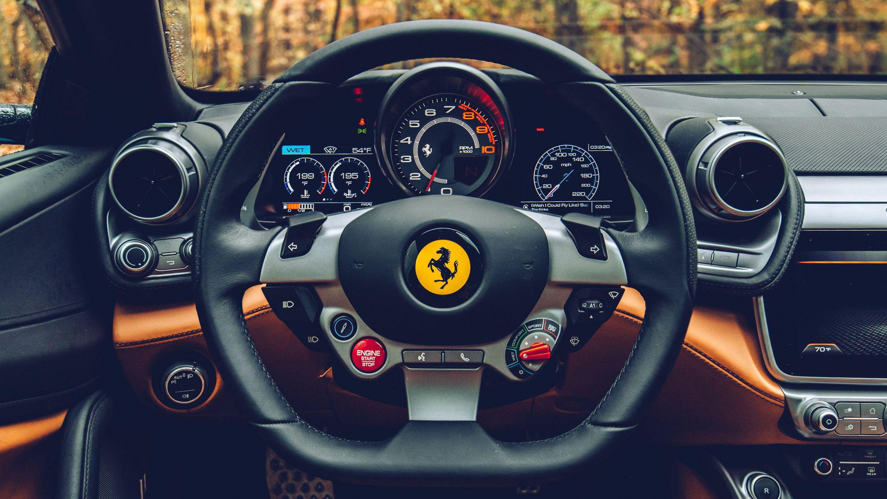 3000x1688 Ferrari Interior Wallpaper