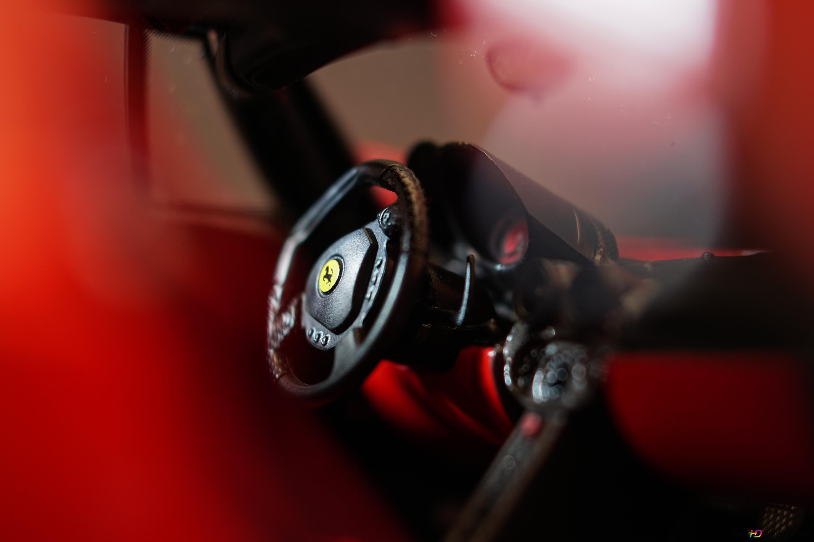 2736x1824 Blury ferrari interior 4K wallpaper download