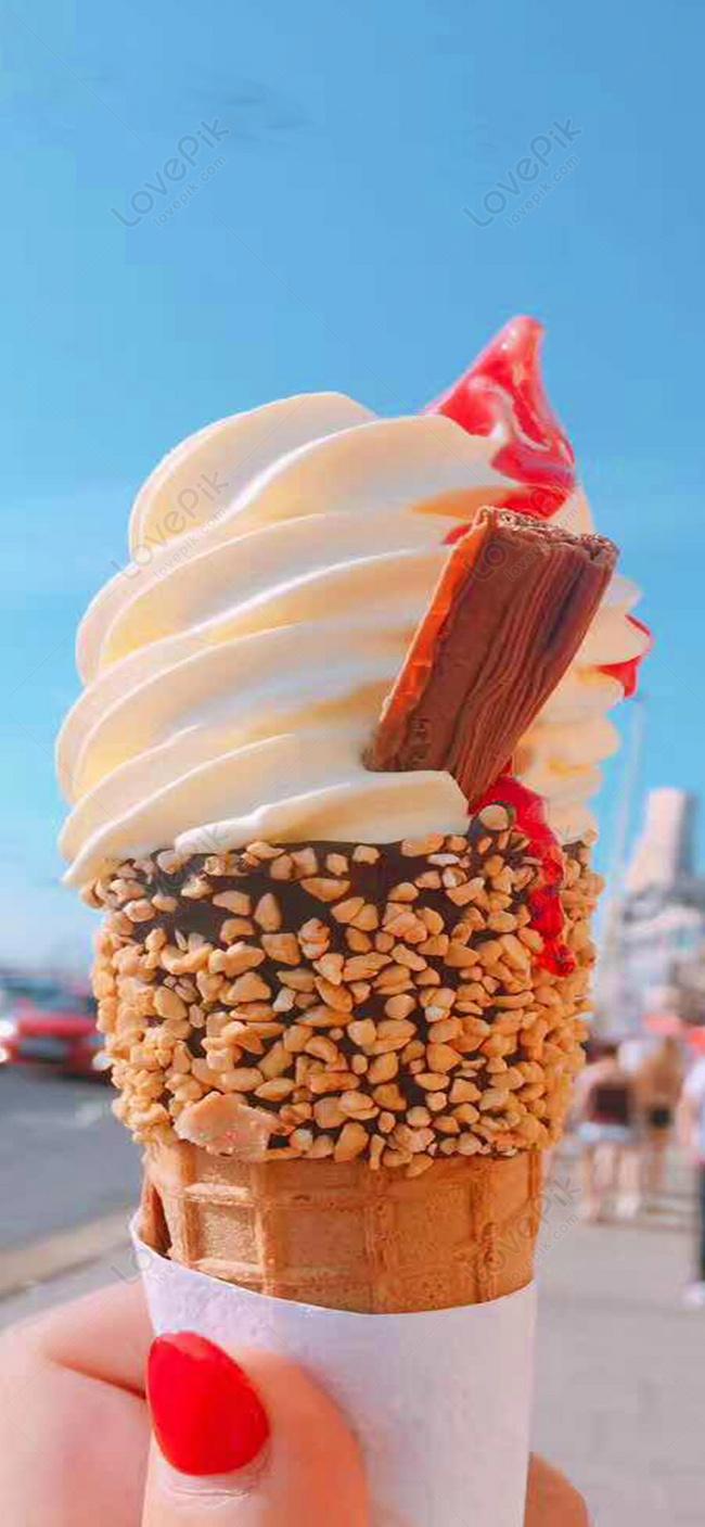 650x1407 Ice Cream Mobile Phone Wallpaper In Summer Image Free Download