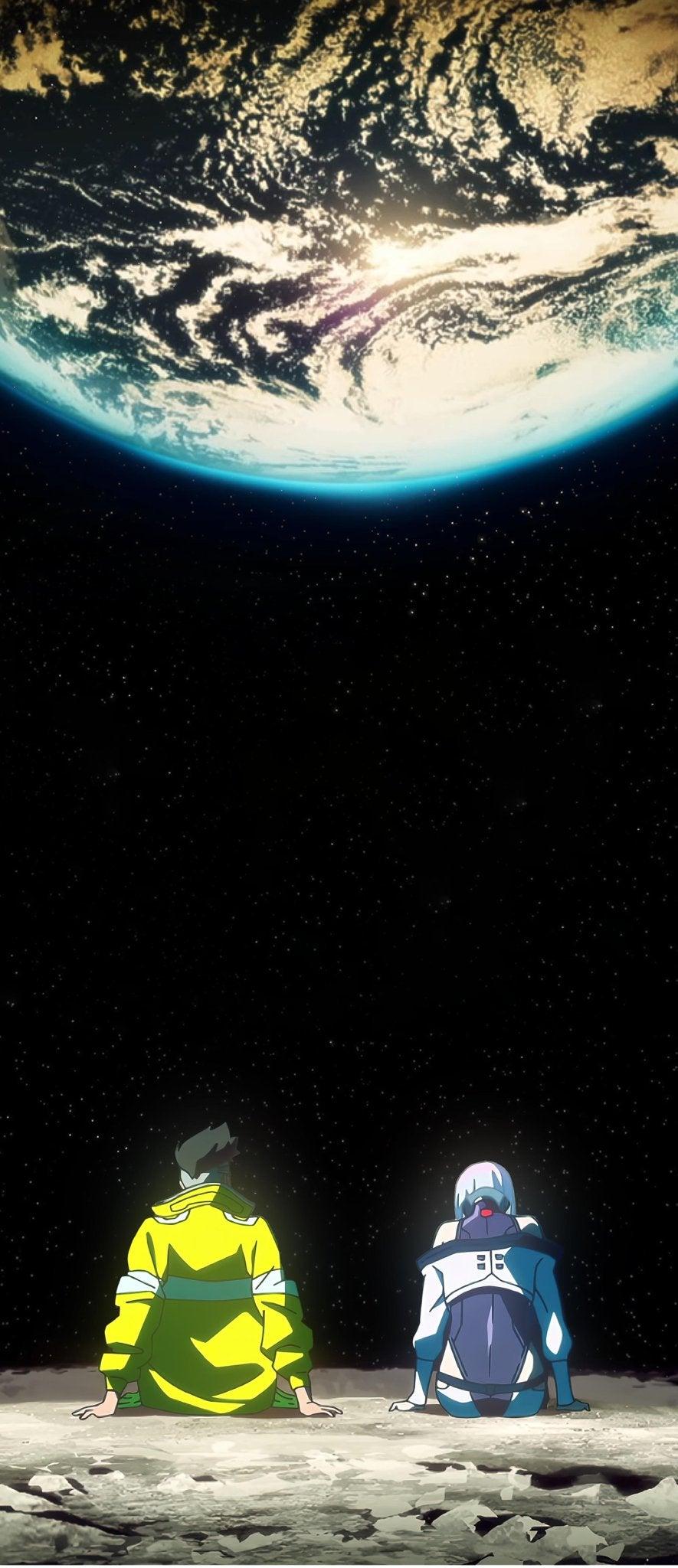 885x2048 Sad Moon Wallpaper Duo. Lockscreen Homescreen