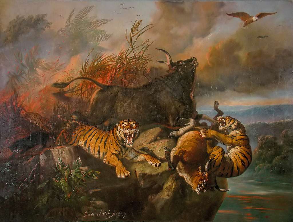 1024x778 Paintings by raden saleh Image: PICRYL Domain Media Search Engine Public Domain Search