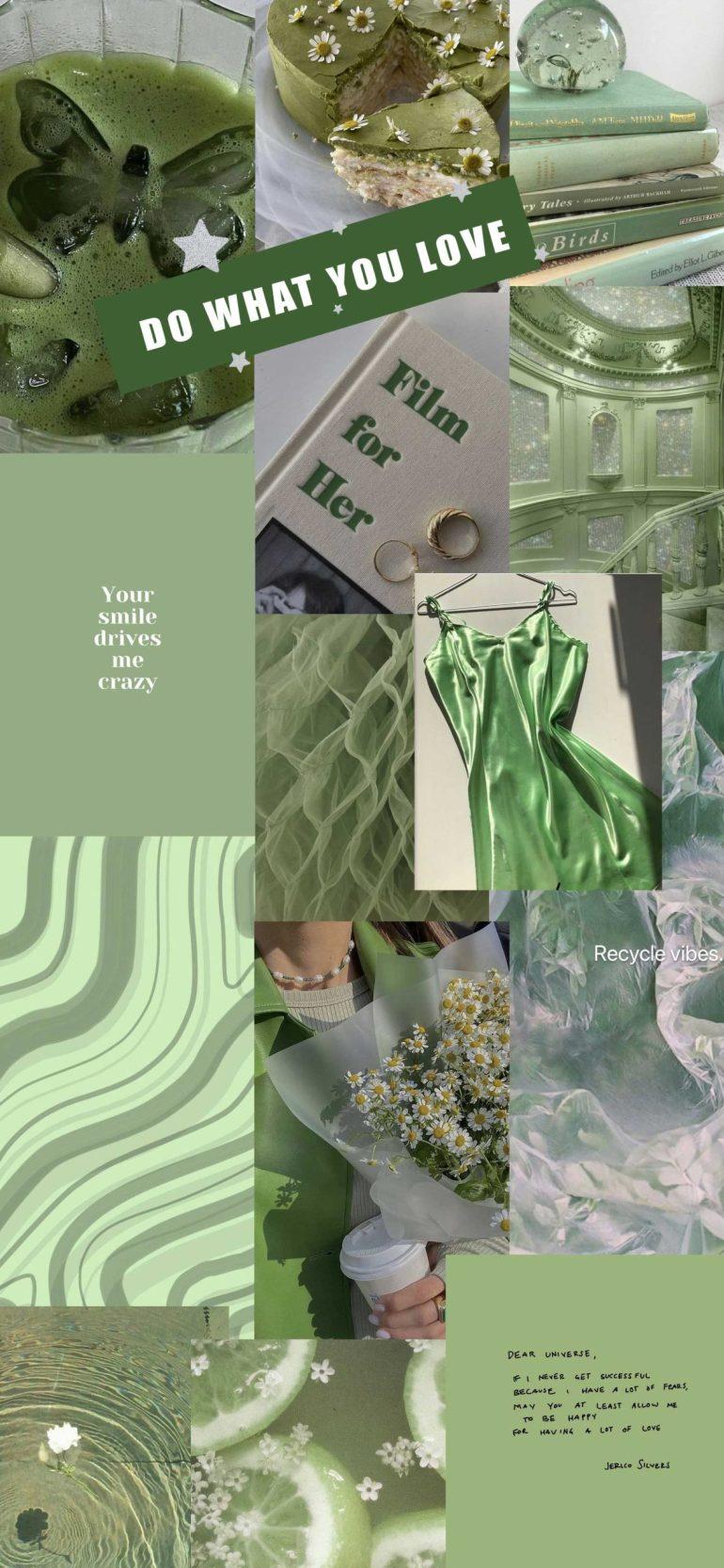Green Aesthetic Collage Wallpapers - Top Free Green Aesthetic Collage ...