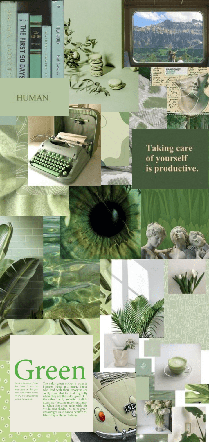 Green Aesthetic Collage Wallpapers - Top Free Green Aesthetic Collage ...