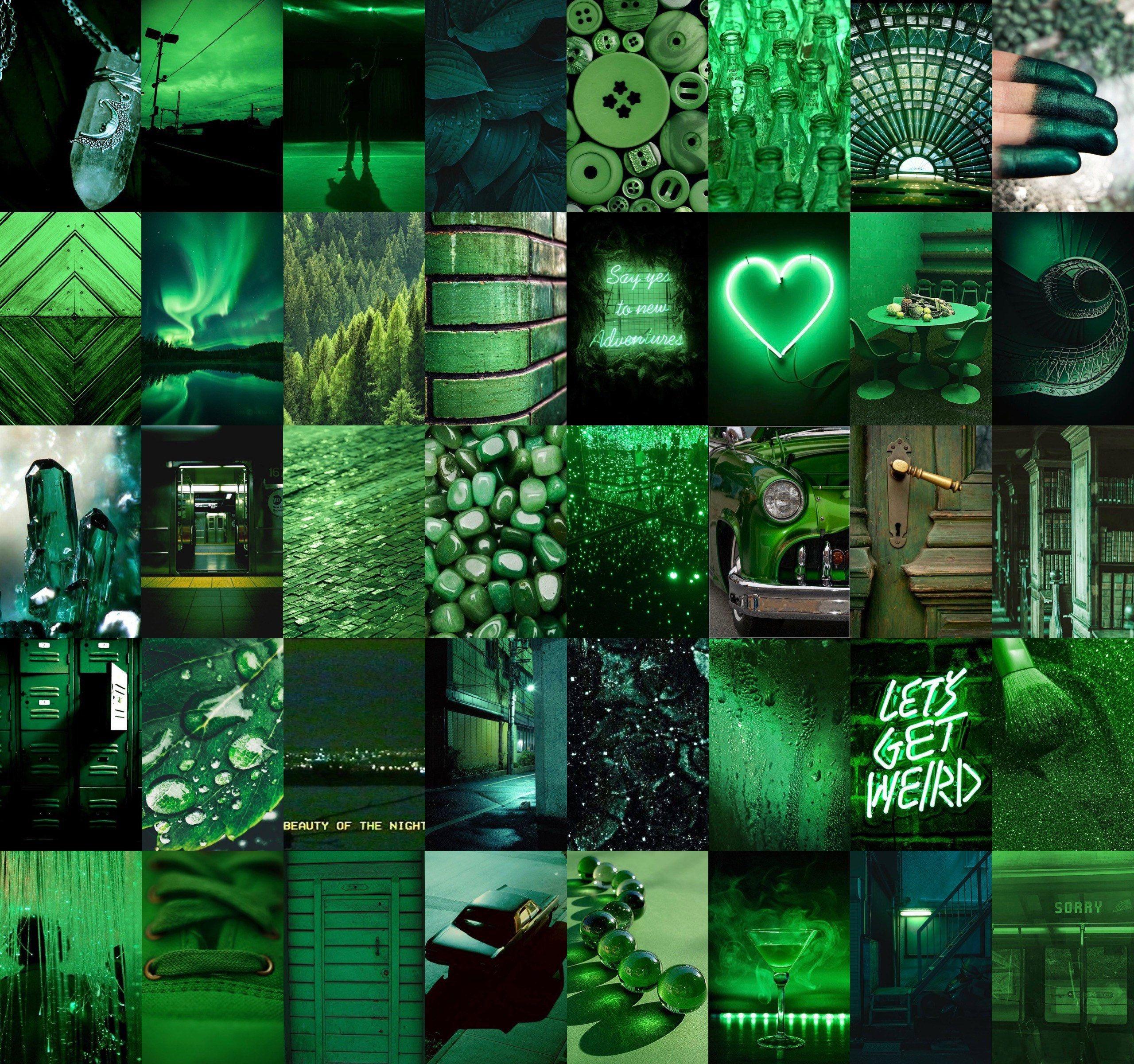 Green Aesthetic Collage Wallpapers - Top Free Green Aesthetic Collage ...