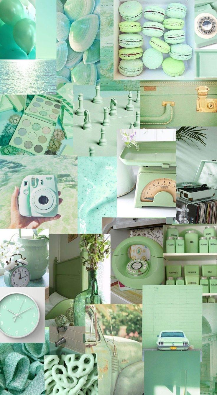 736x1340 Aesthetic Green Wallpaper