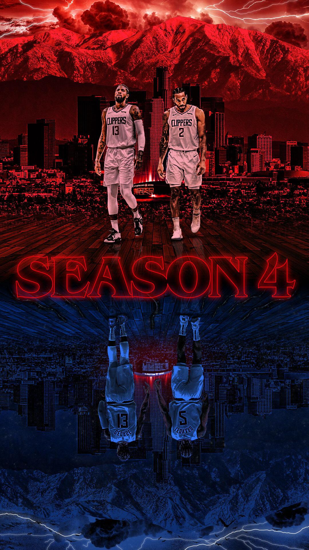 1080x1920 LA Clippers 4: The Clippers in the Upside Down