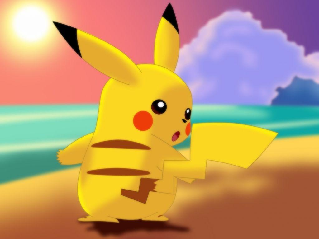 1024x768 Hình nền Pikachu 3D