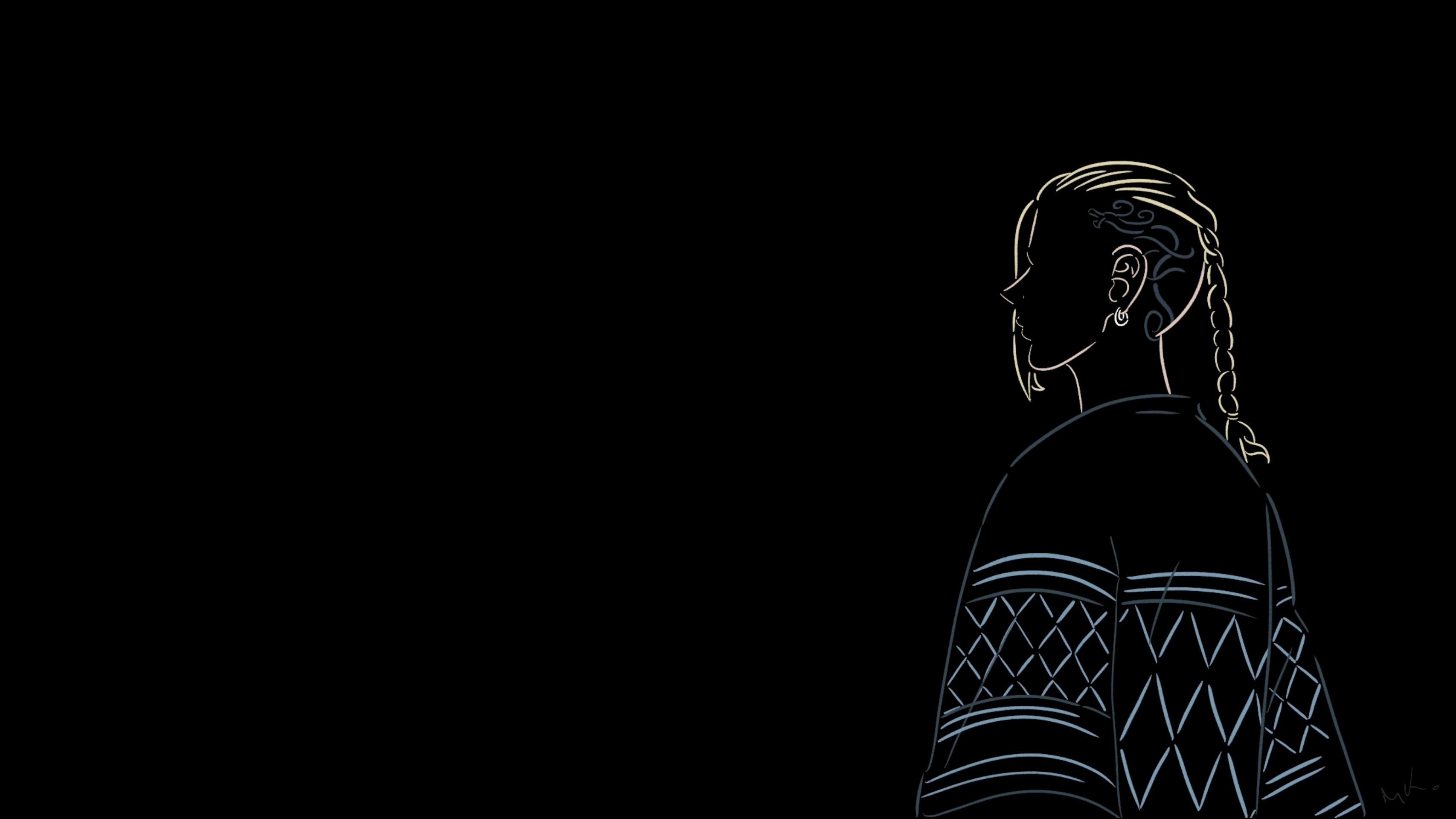 3413x1920 Ken Ryuguji aka Draken from TOKYO REVENGERS (MINIMAL DESKTOP WALLPAPER ) BY ME